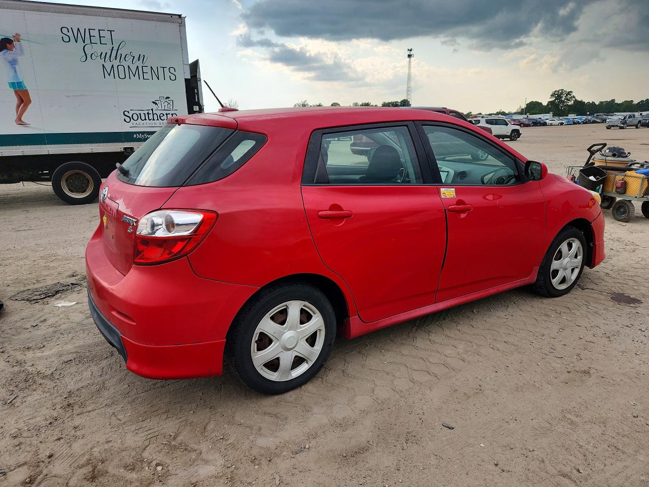 2009 Toyota Matrix S Red vin: 2T1KE40E79C018558