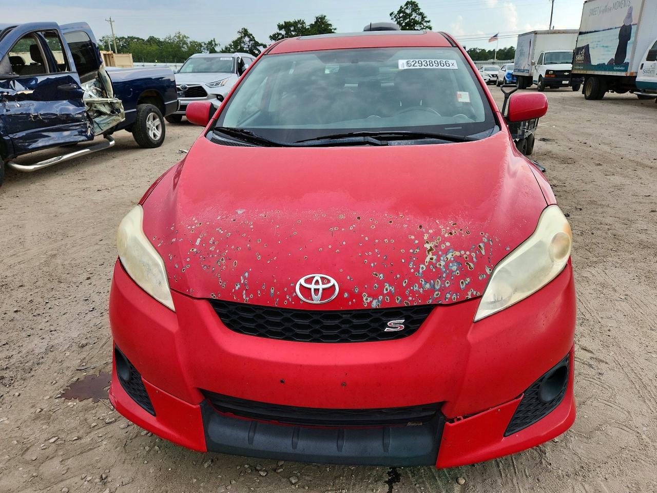 2009 Toyota Matrix S Red vin: 2T1KE40E79C018558