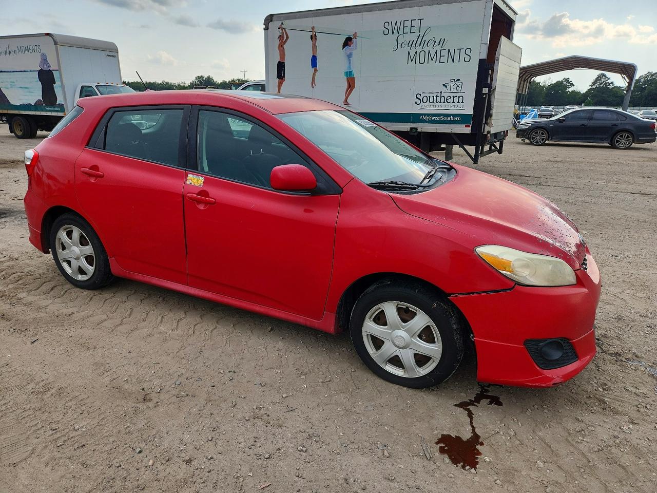 2009 Toyota Matrix S Red vin: 2T1KE40E79C018558