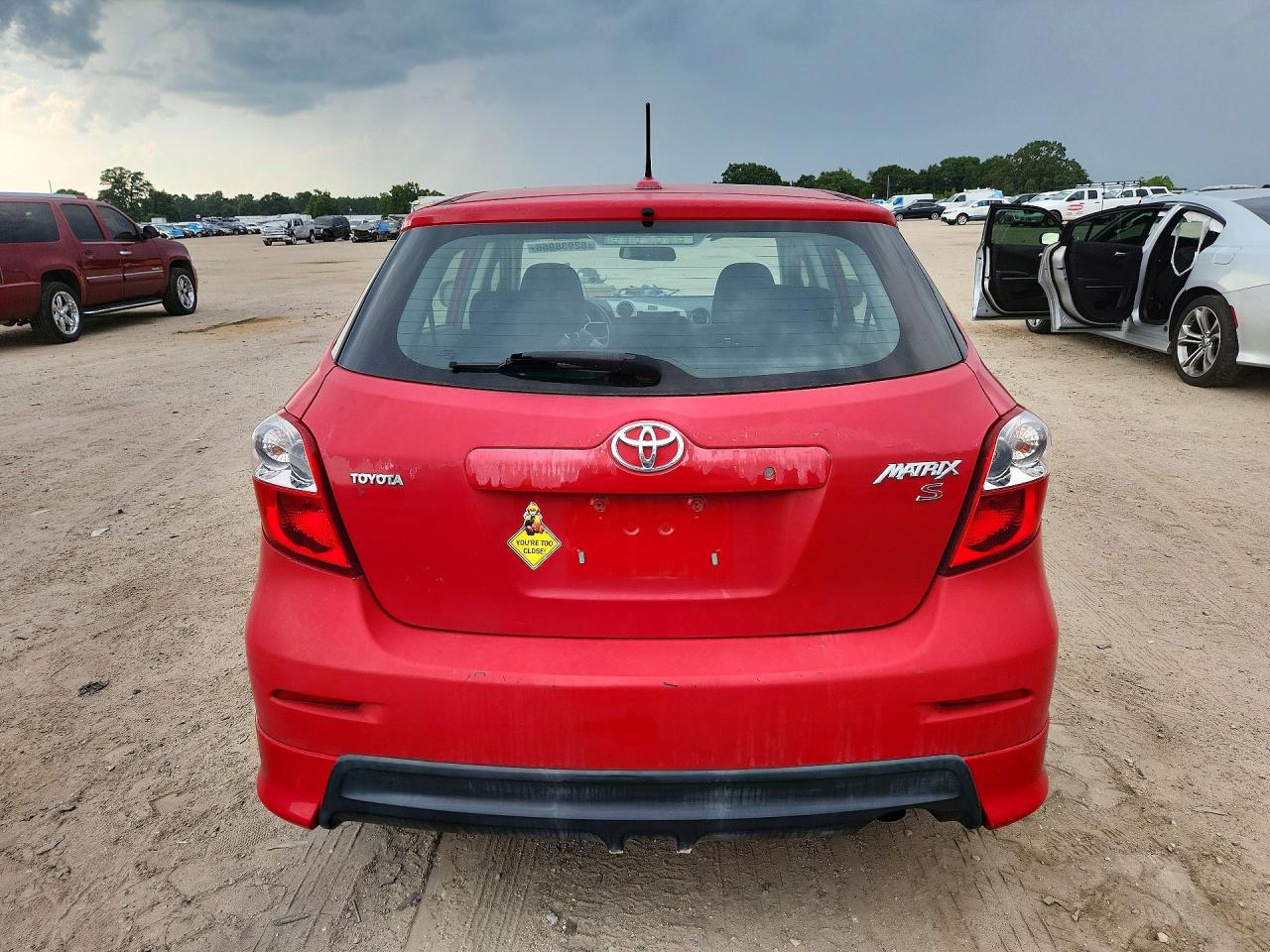 2009 Toyota Matrix S Red vin: 2T1KE40E79C018558