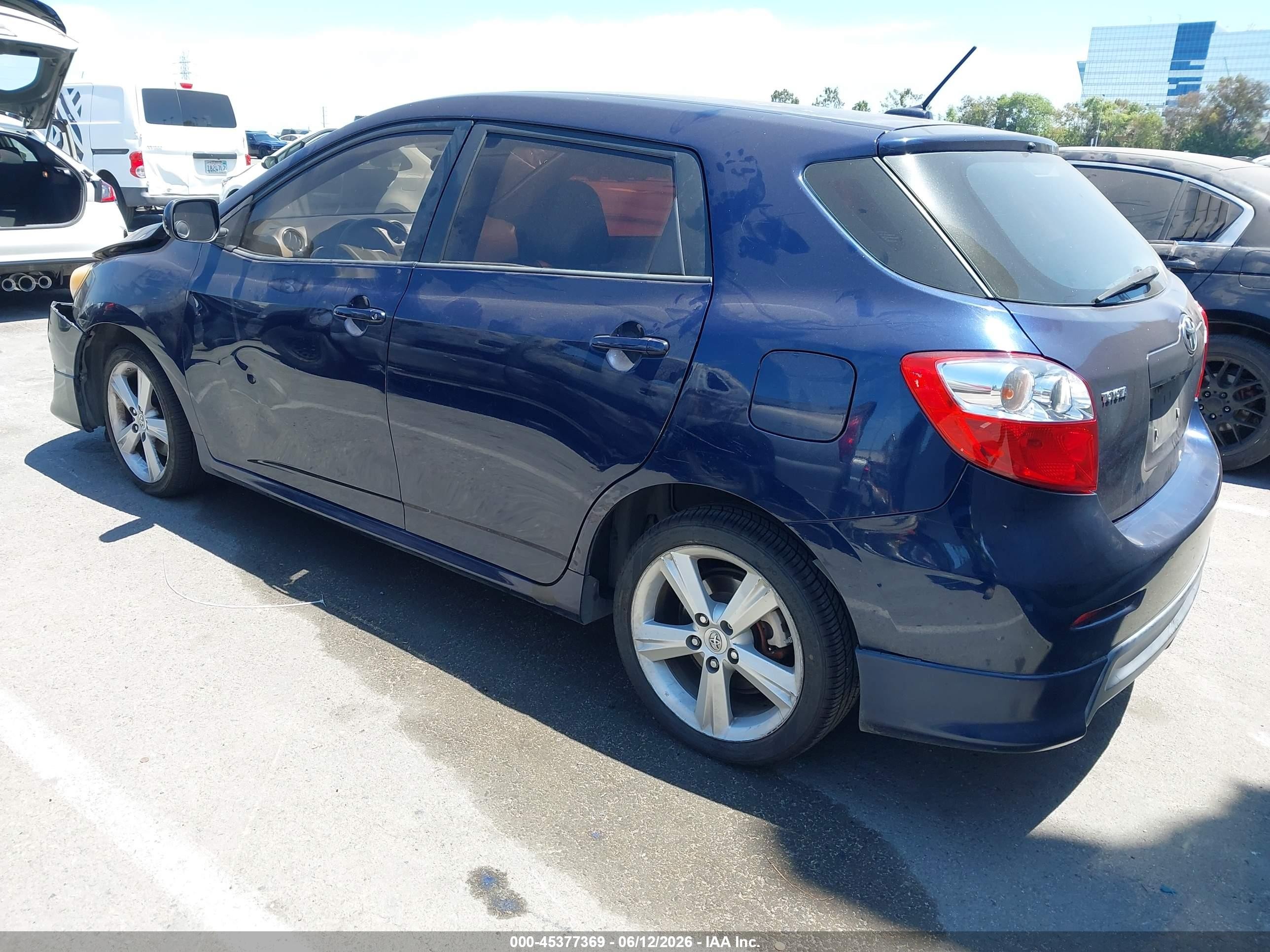 2009 Toyota Matrix S Dark Blue vin: 2T1KE40E79C023873
