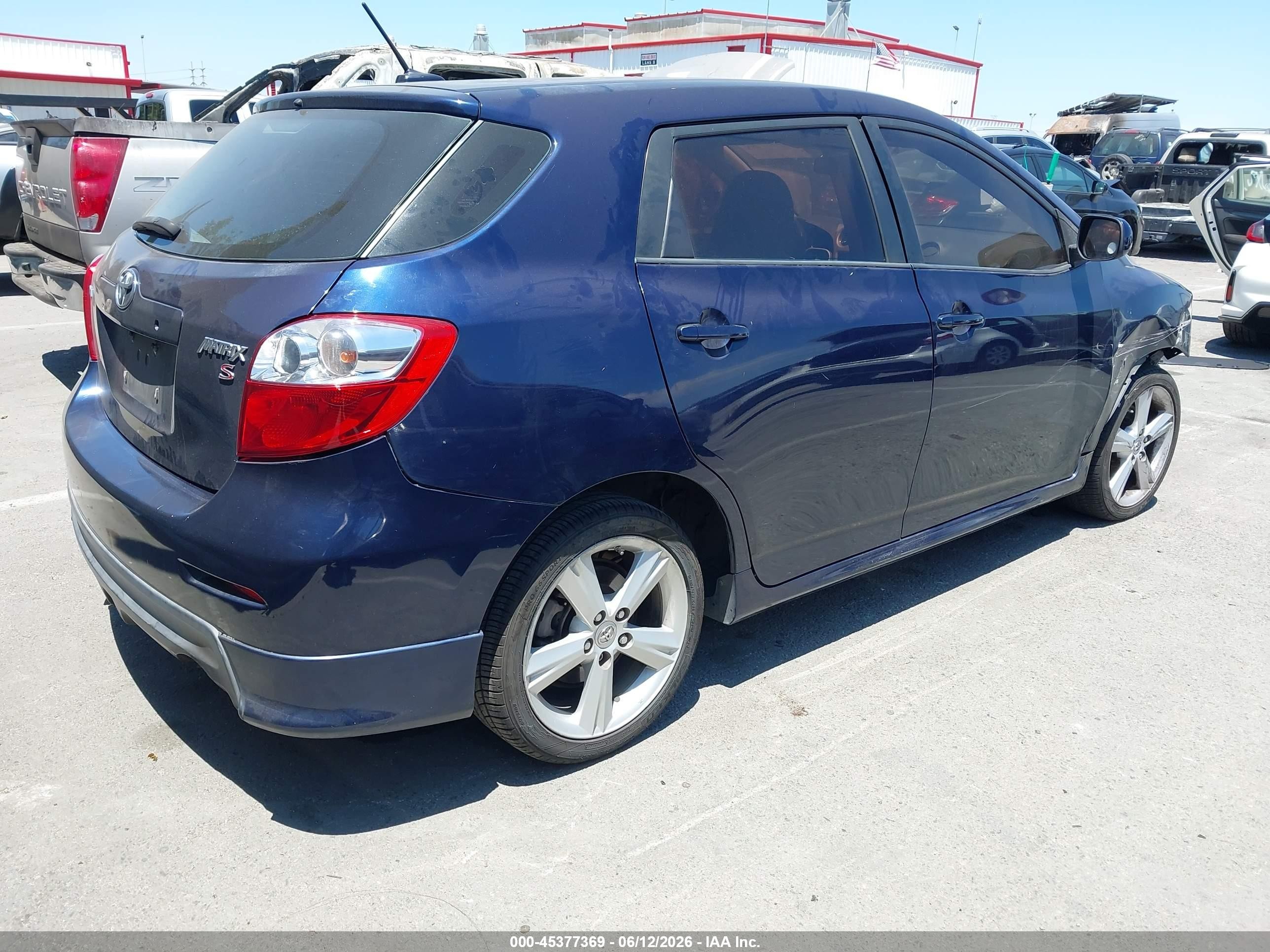 2009 Toyota Matrix S Dark Blue vin: 2T1KE40E79C023873