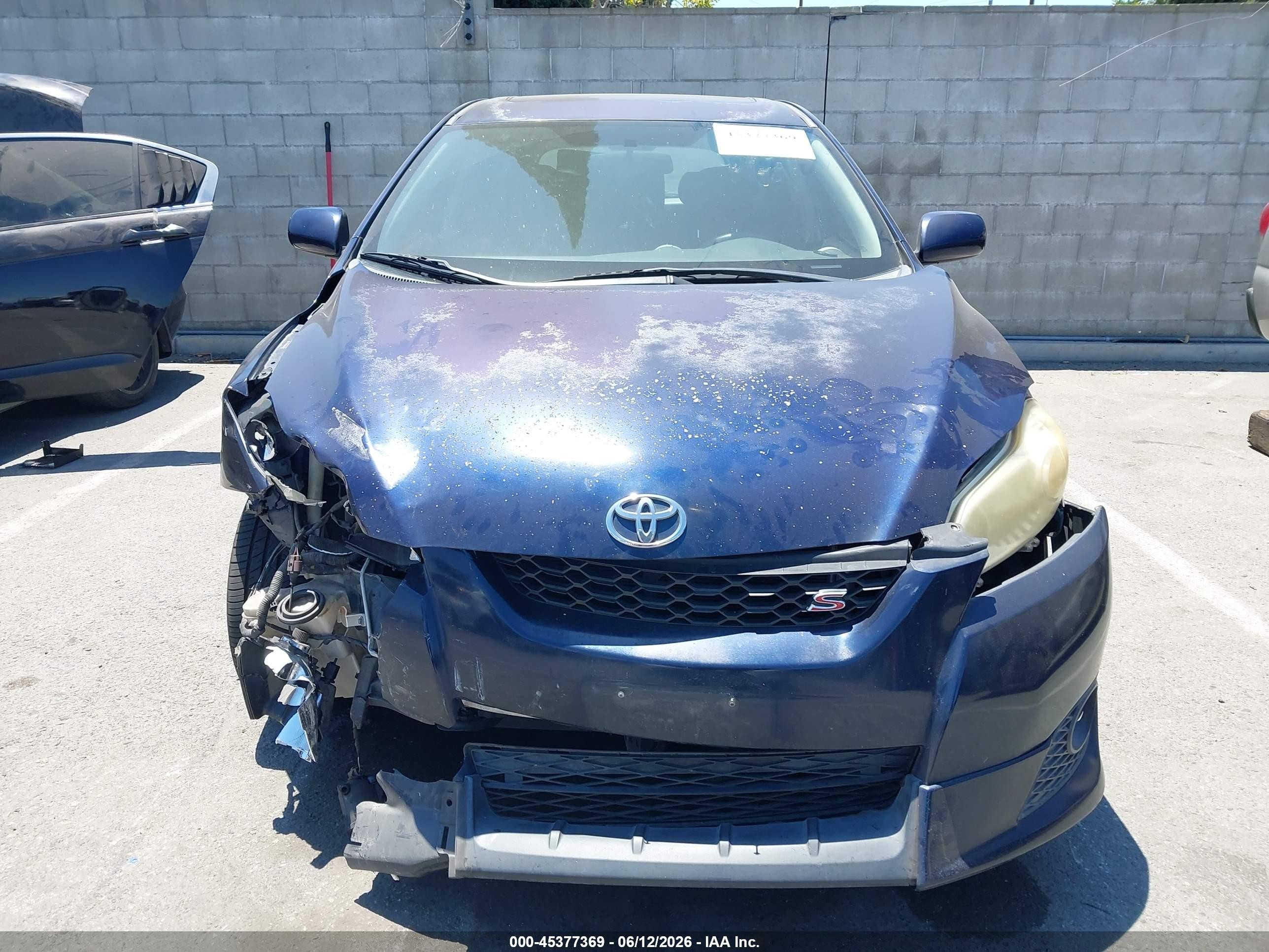 2009 Toyota Matrix S Dark Blue vin: 2T1KE40E79C023873