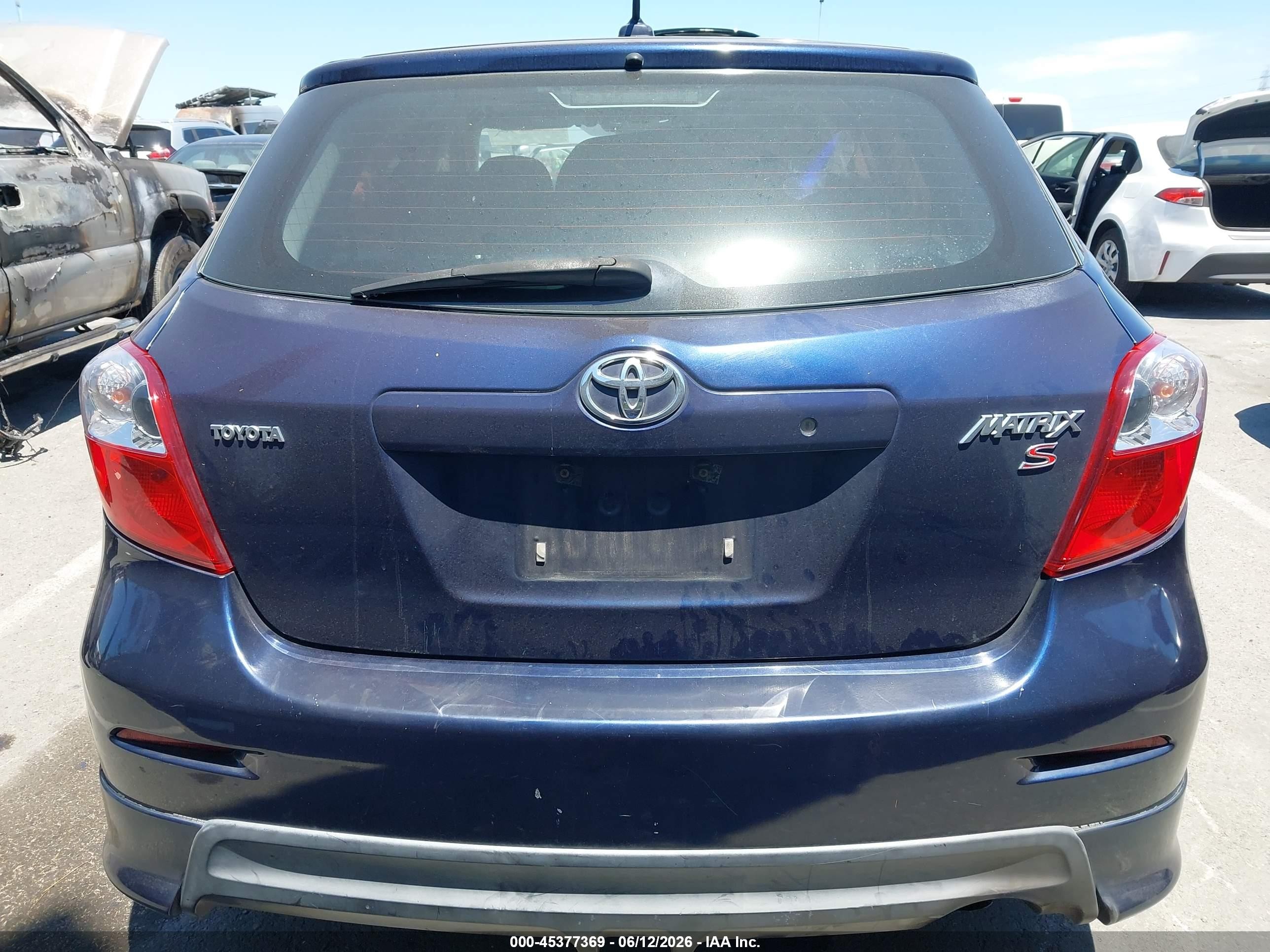 2009 Toyota Matrix S Dark Blue vin: 2T1KE40E79C023873