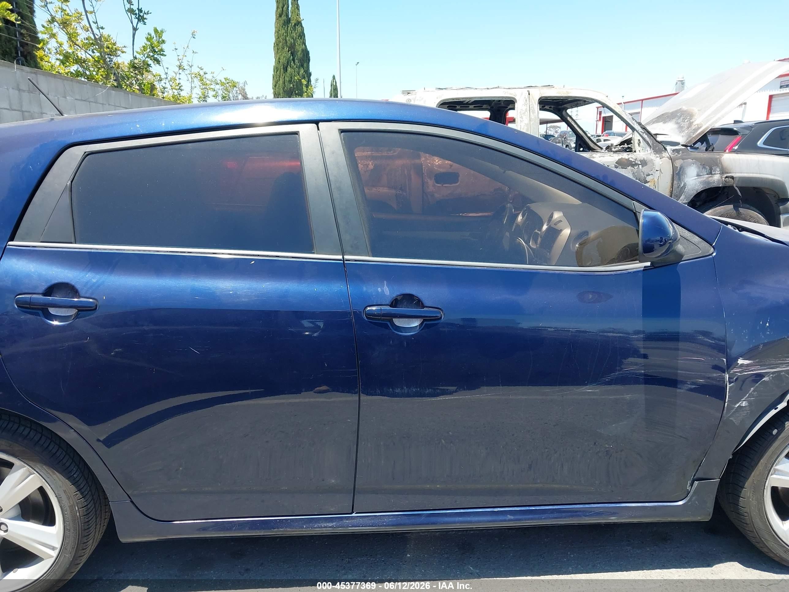 2009 Toyota Matrix S Dark Blue vin: 2T1KE40E79C023873