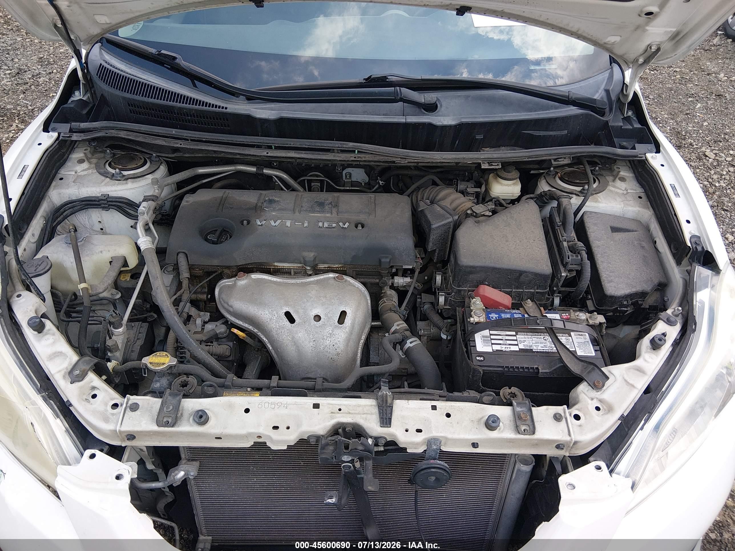 2009 Toyota Matrix S Белый vin: 2T1KE40E89C010906