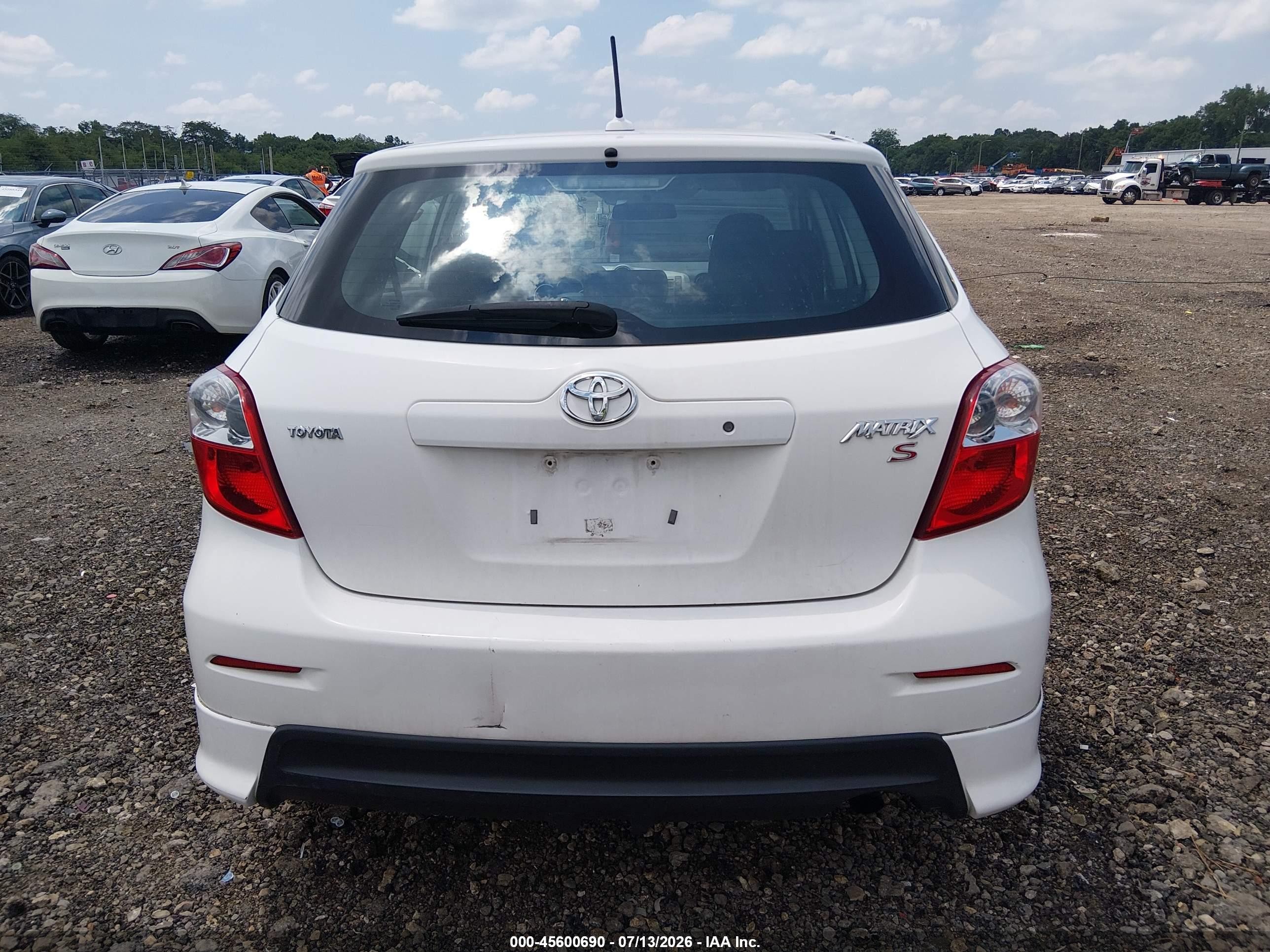 2009 Toyota Matrix S Белый vin: 2T1KE40E89C010906