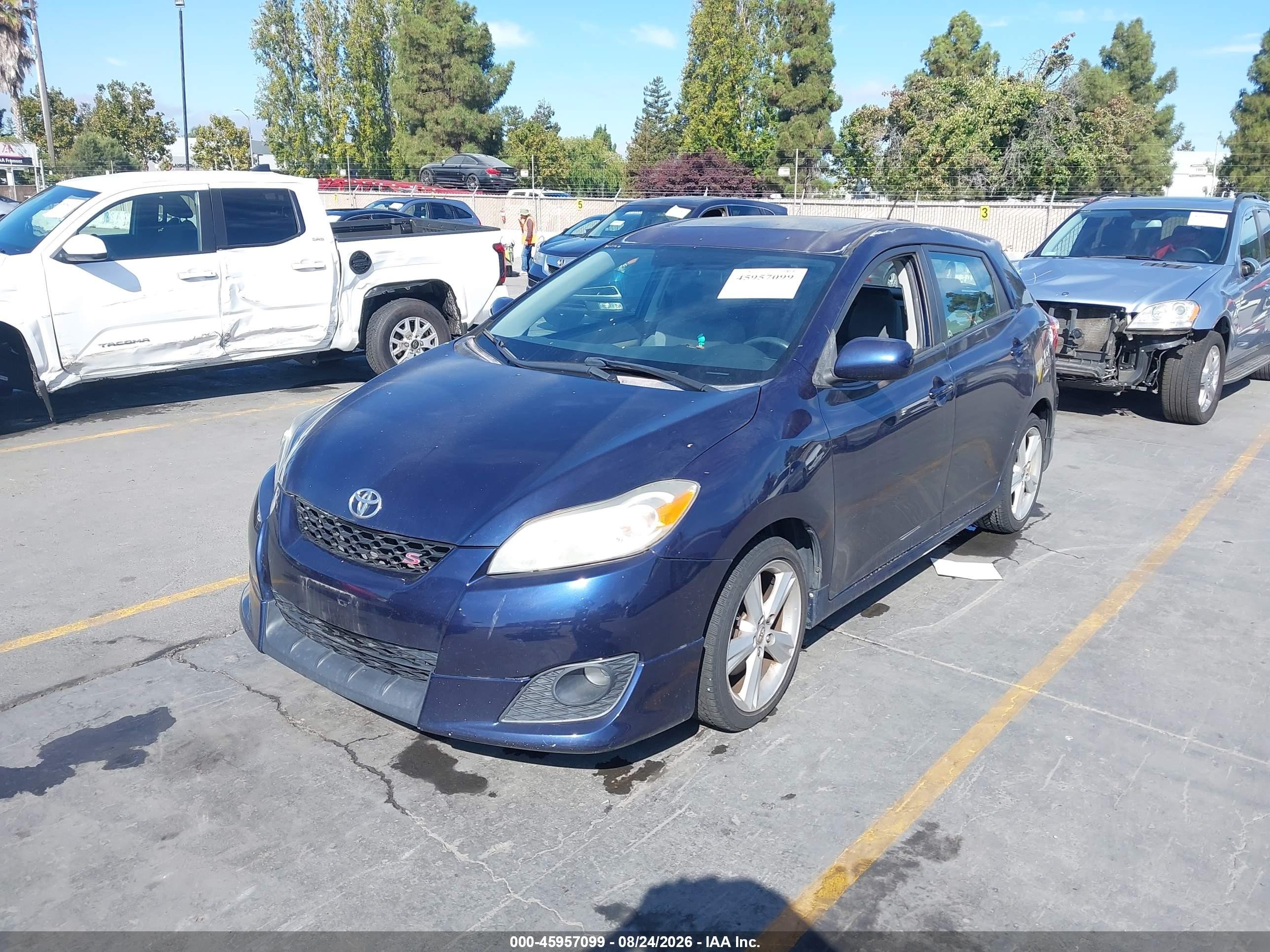 2009 Toyota Matrix S Blue vin: 2T1KE40E89C017063