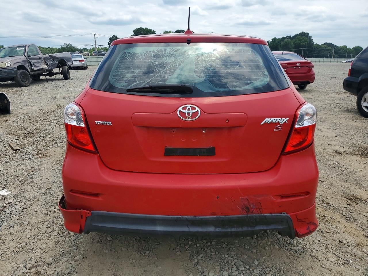 2009 Toyota Corolla Matrix S Red vin: 2T1KE40E89C021162