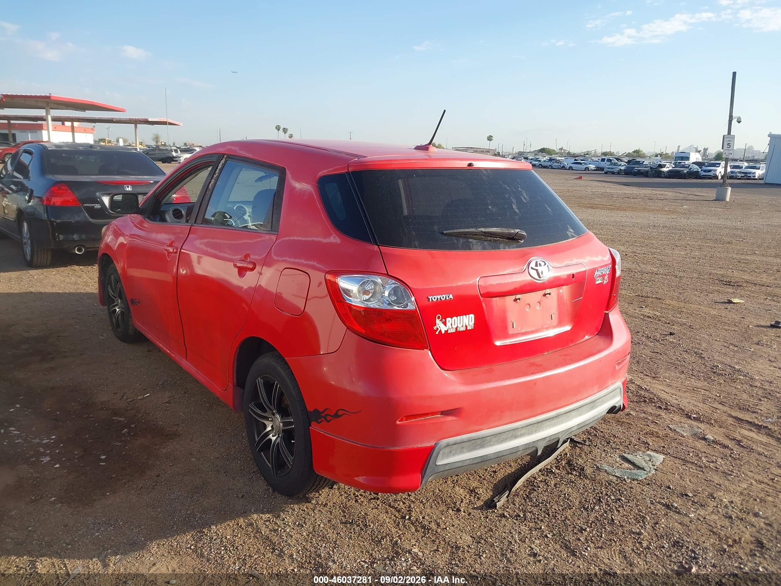 2009 Toyota Matrix S Red vin: 2T1KE40E89C029911