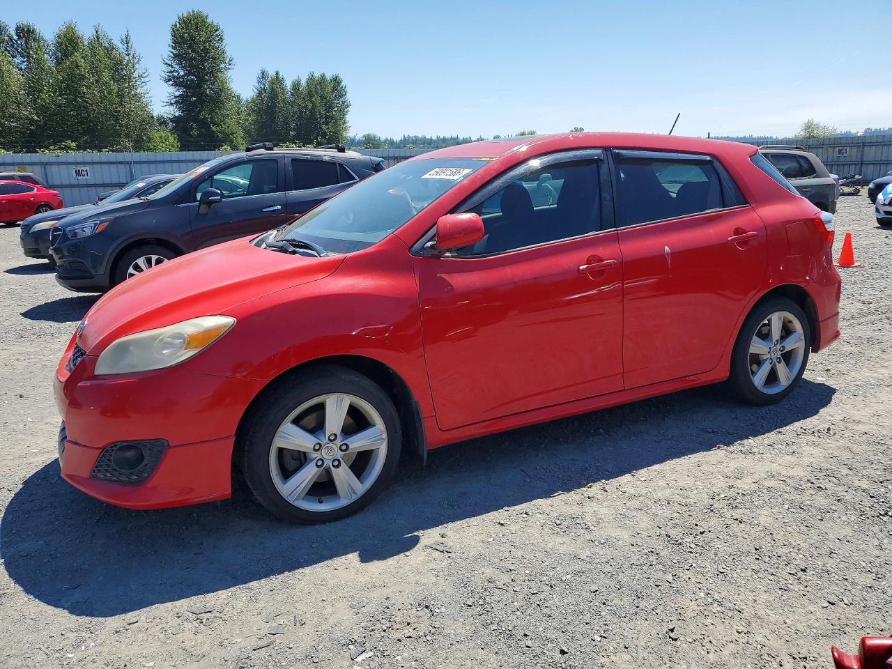 2009 Toyota Corolla Matrix S Red vin: 2T1KE40E99C008243
