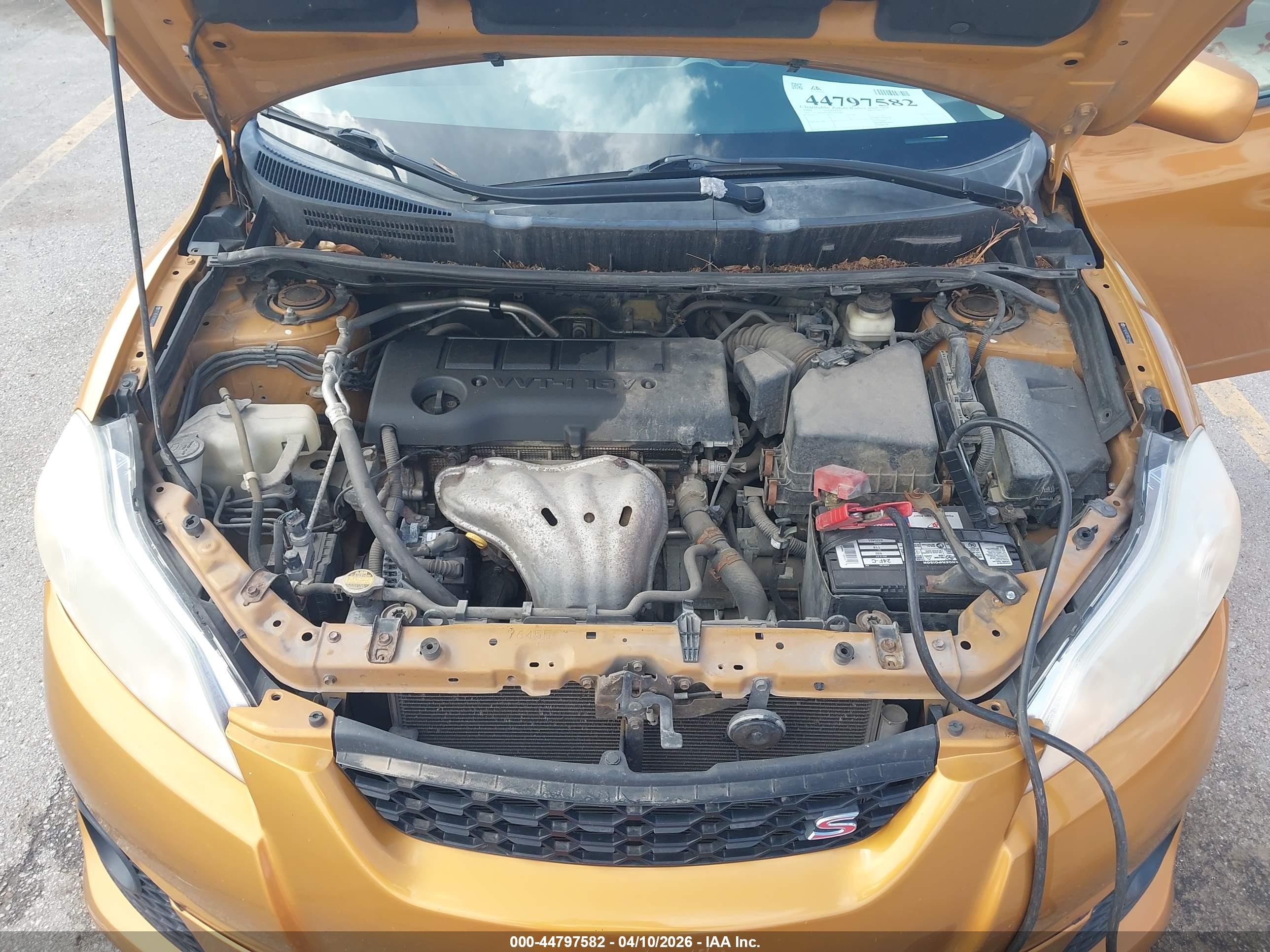 2009 Toyota Matrix S Orange vin: 2T1KE40E99C014480
