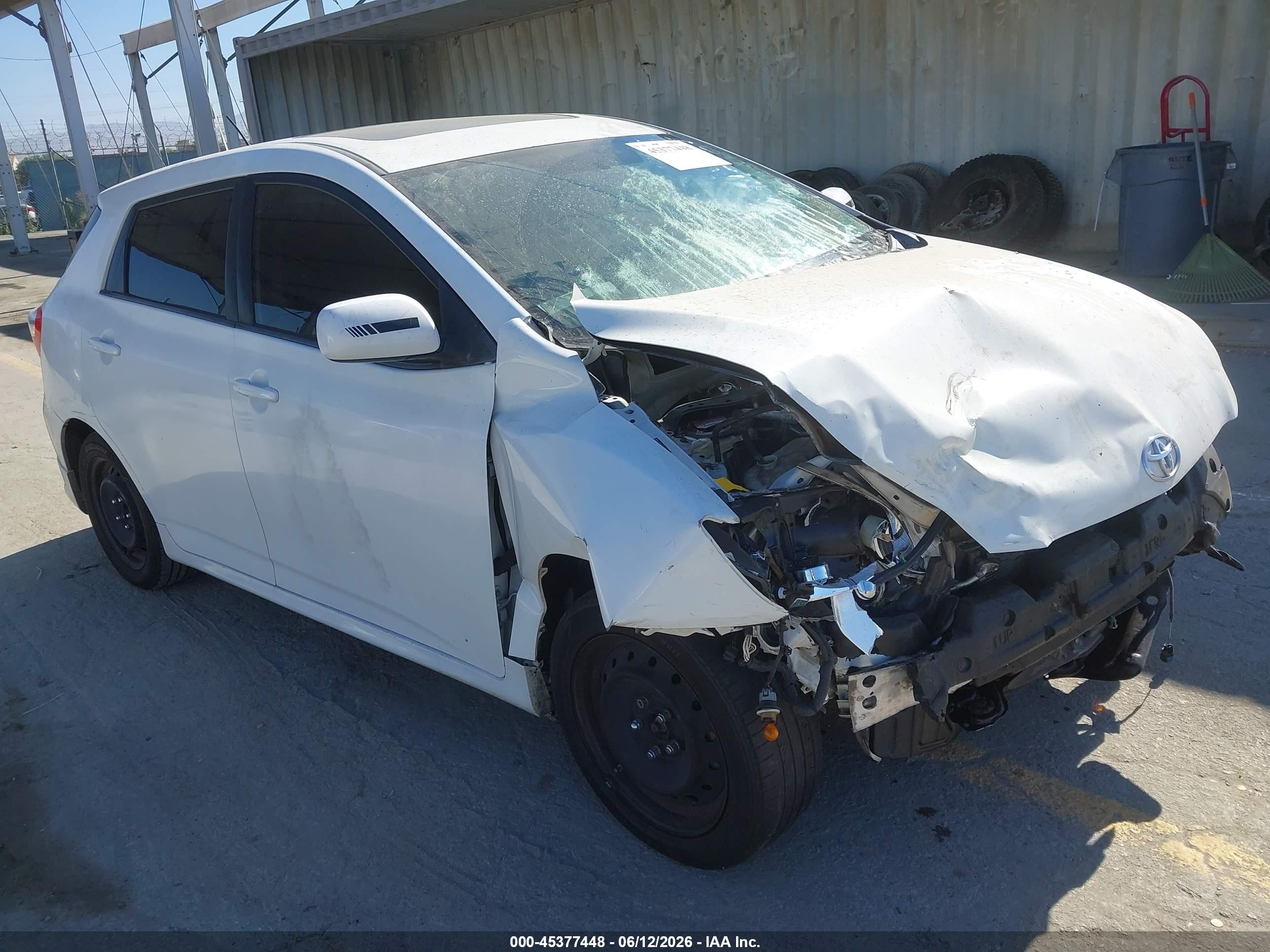 2009 Toyota Matrix S White vin: 2T1KE40EX9C001981