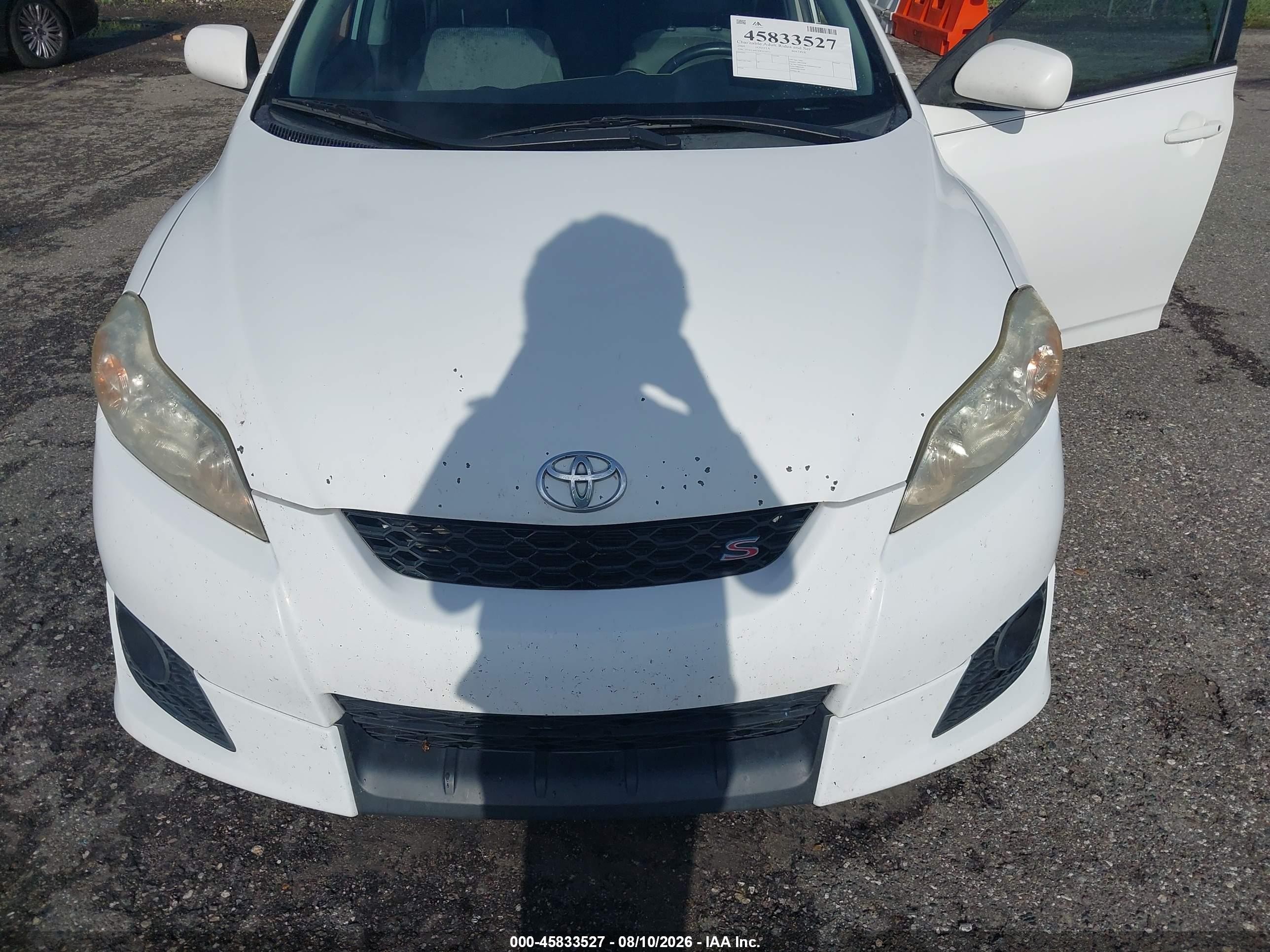 2009 Toyota Matrix S Белый vin: 2T1KE40EX9C012012
