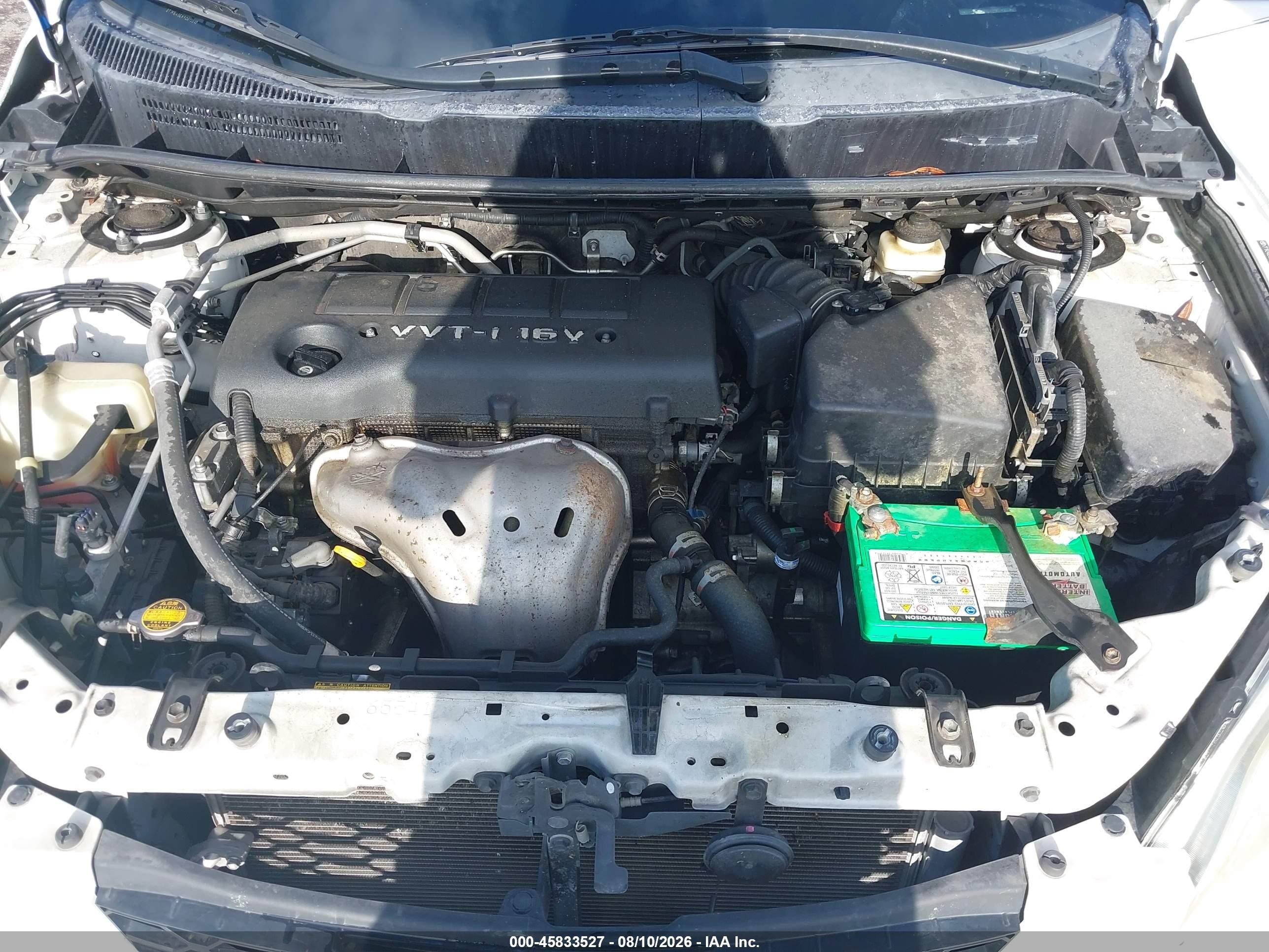 2009 Toyota Matrix S Белый vin: 2T1KE40EX9C012012