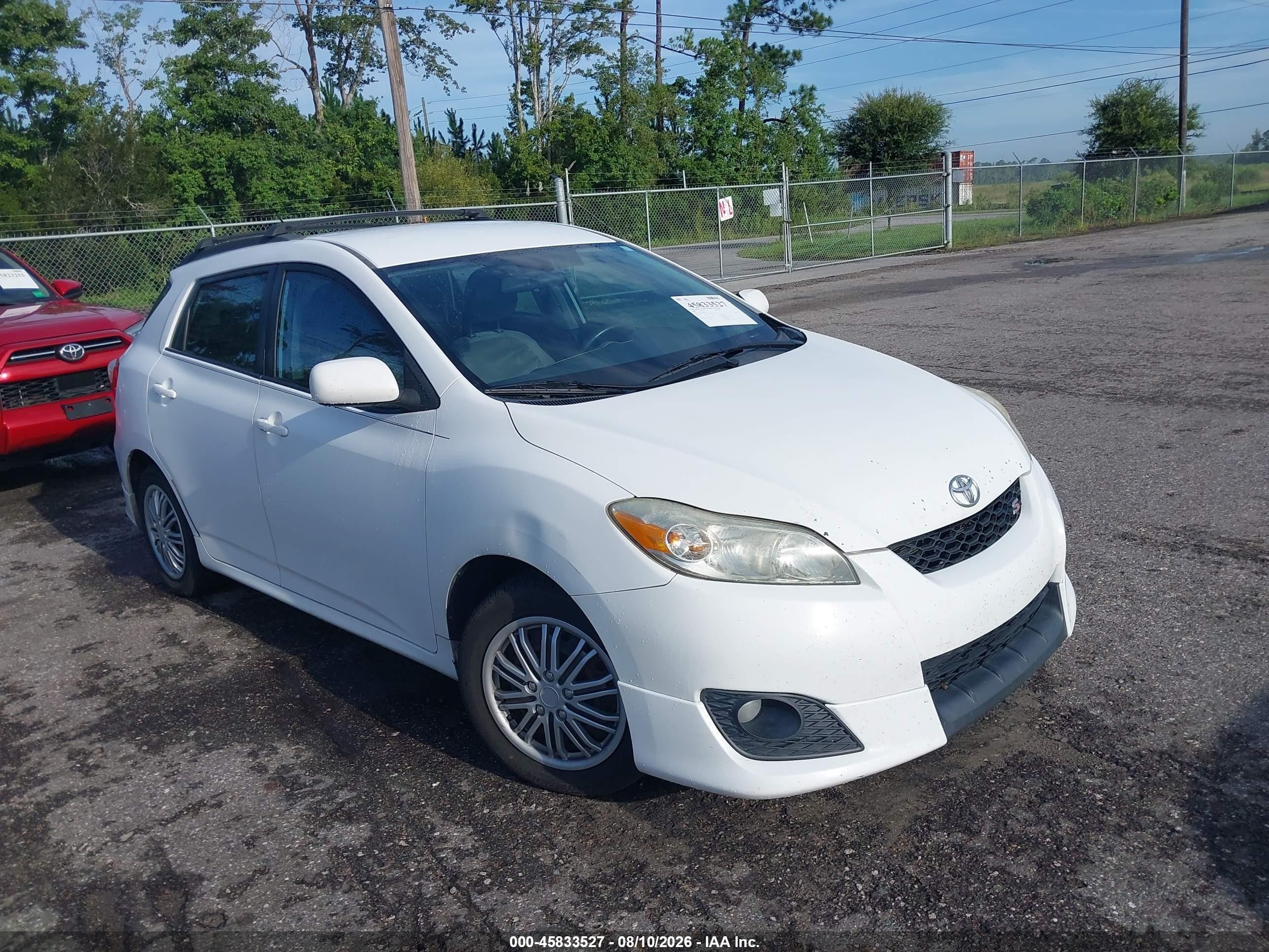2009 Toyota Matrix S Белый vin: 2T1KE40EX9C012012