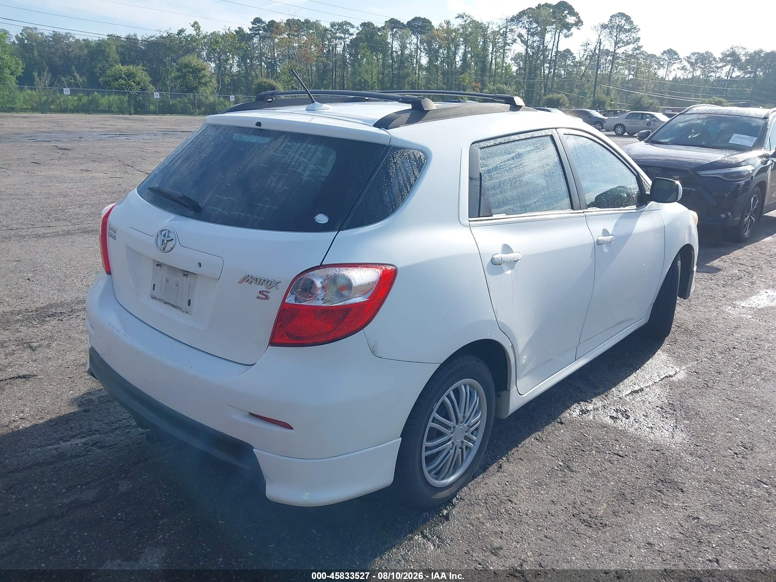 2009 Toyota Matrix S Белый vin: 2T1KE40EX9C012012