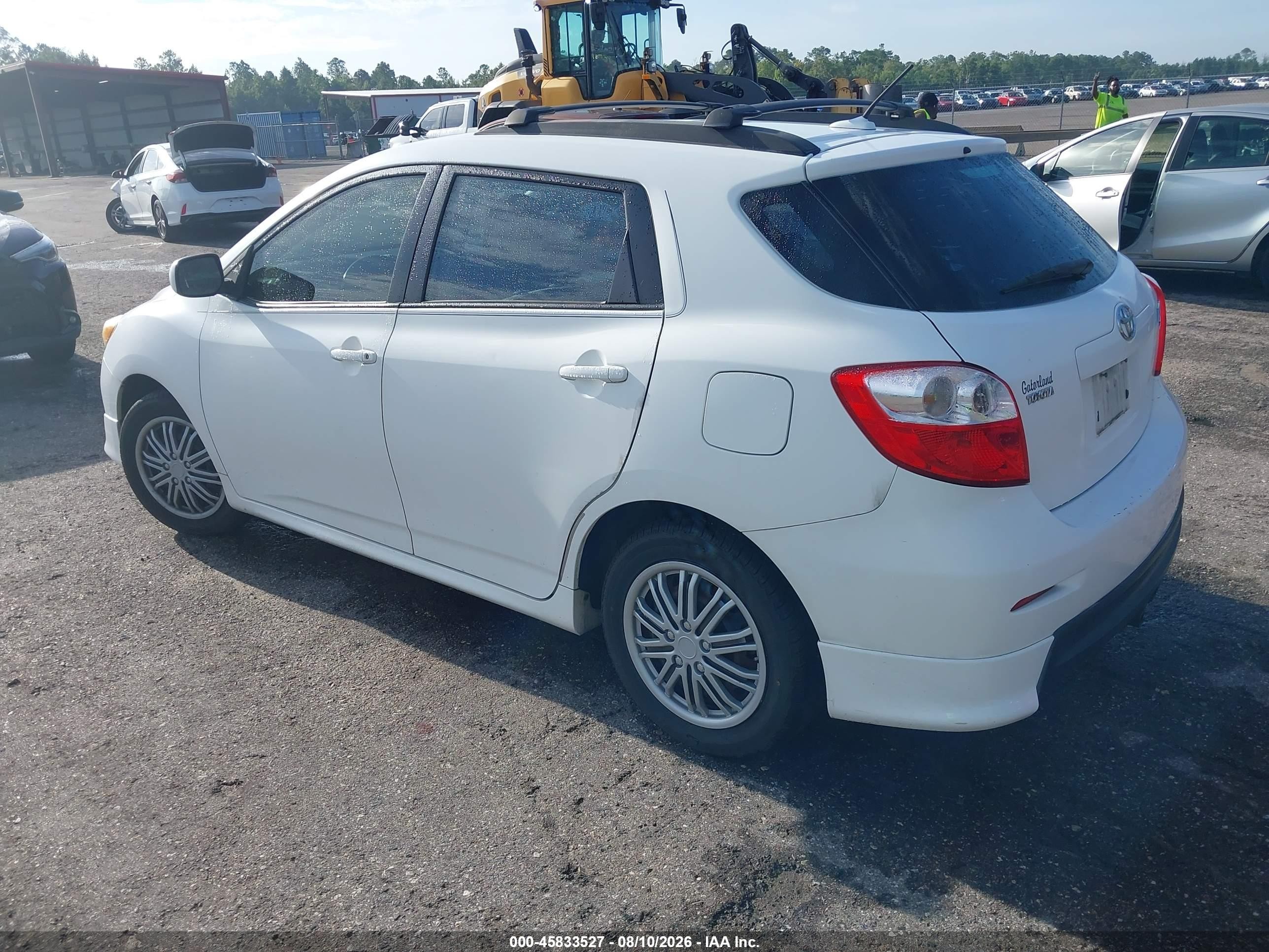 2009 Toyota Matrix S Белый vin: 2T1KE40EX9C012012