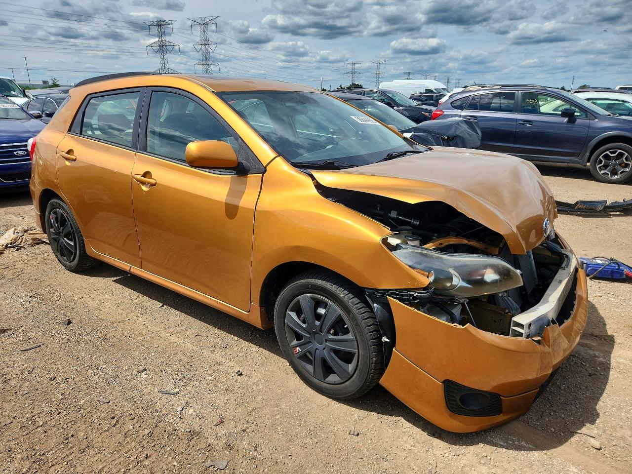 2009 Toyota Corolla Matrix S Orange vin: 2T1KE40EX9C023513