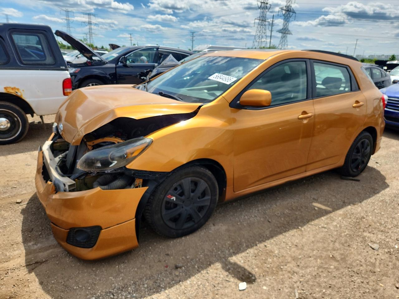 2009 Toyota Corolla Matrix S Оранжевый vin: 2T1KE40EX9C023513