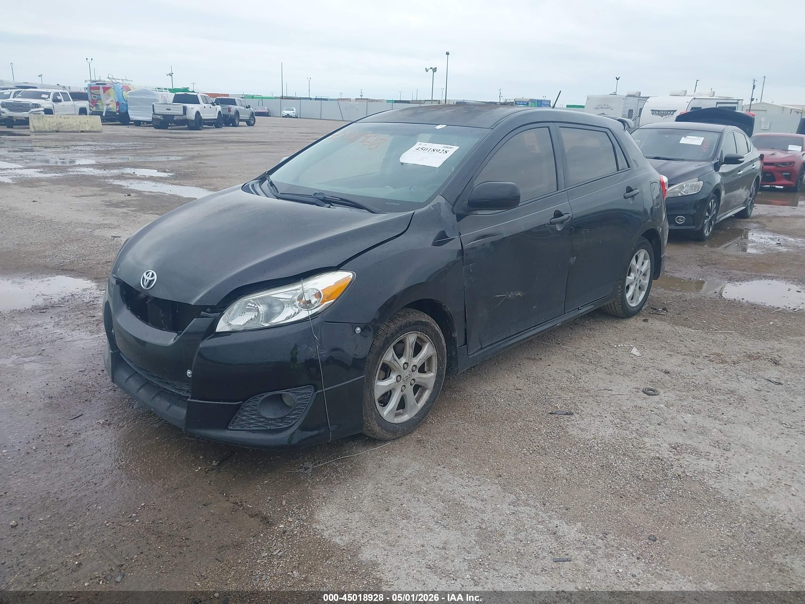 2010 Toyota Matrix S Black vin: 2T1KE4EE0AC037899