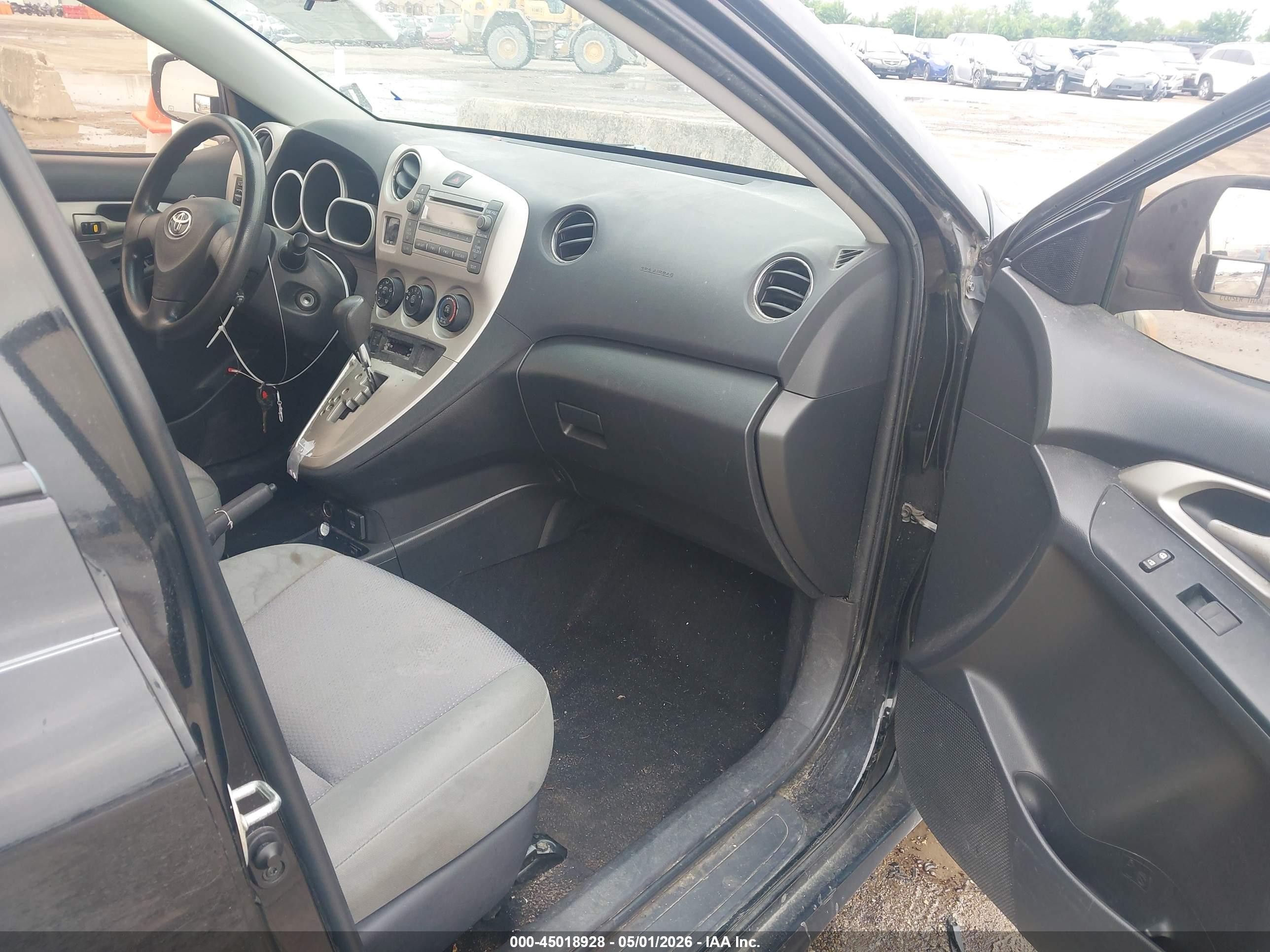 2010 Toyota Matrix S Black vin: 2T1KE4EE0AC037899