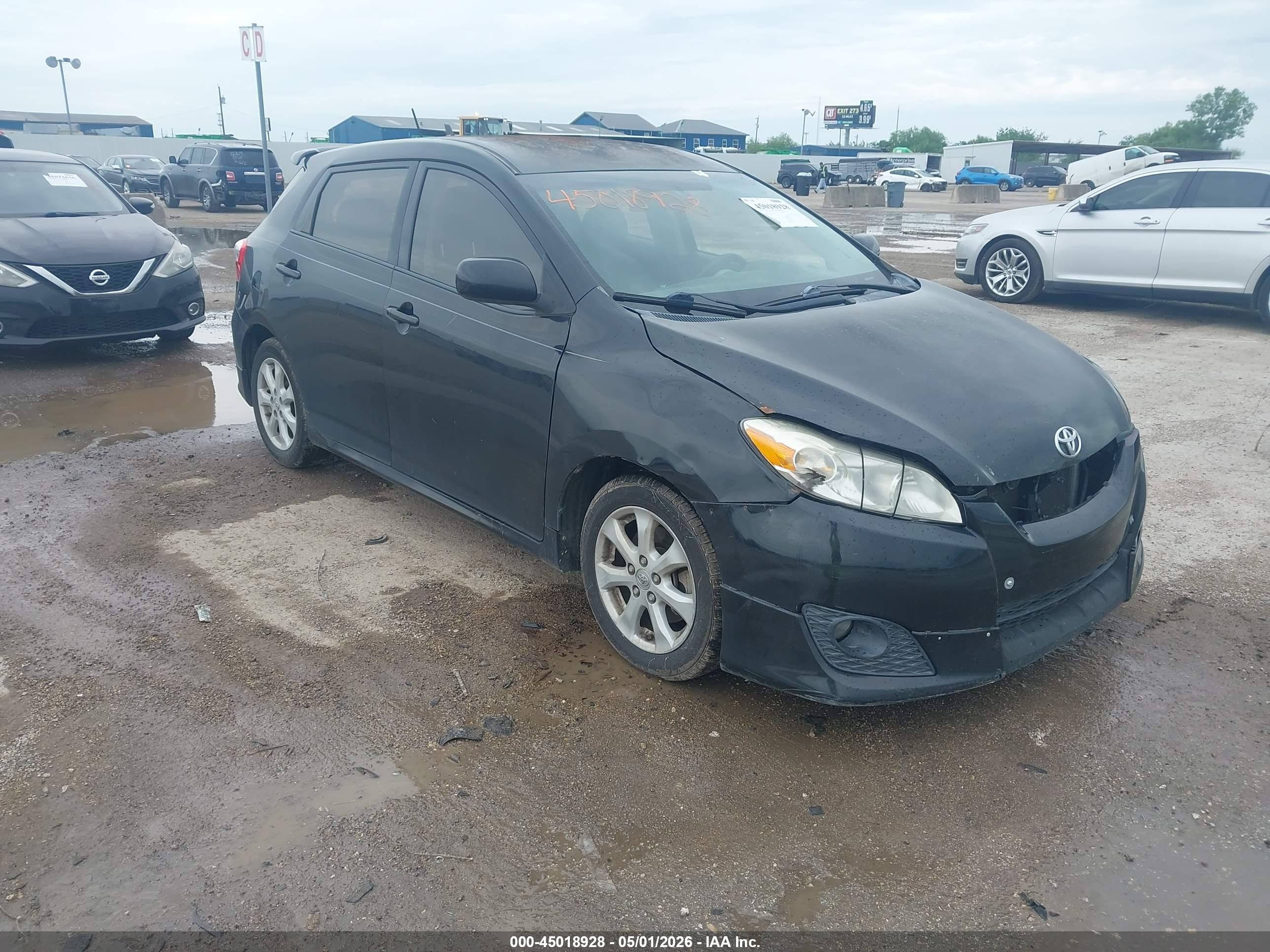 2010 Toyota Matrix S Черный vin: 2T1KE4EE0AC037899