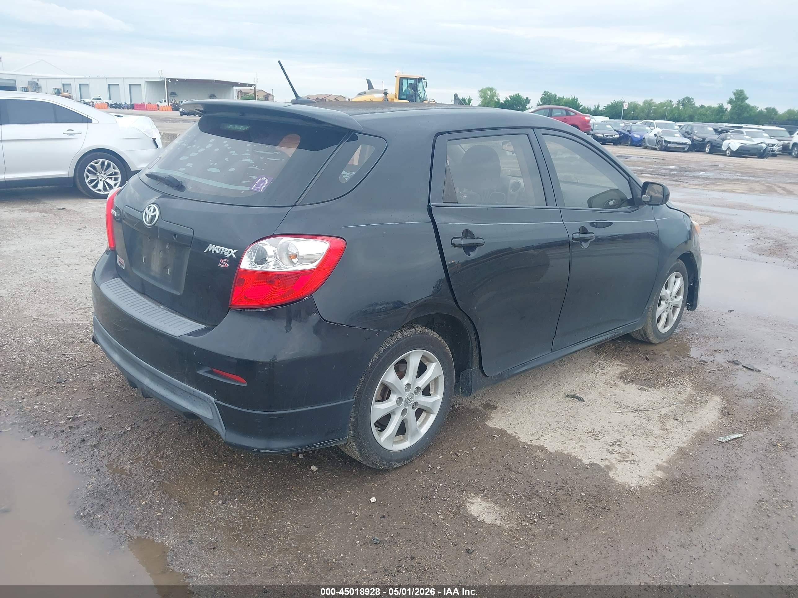 2010 Toyota Matrix S Black vin: 2T1KE4EE0AC037899