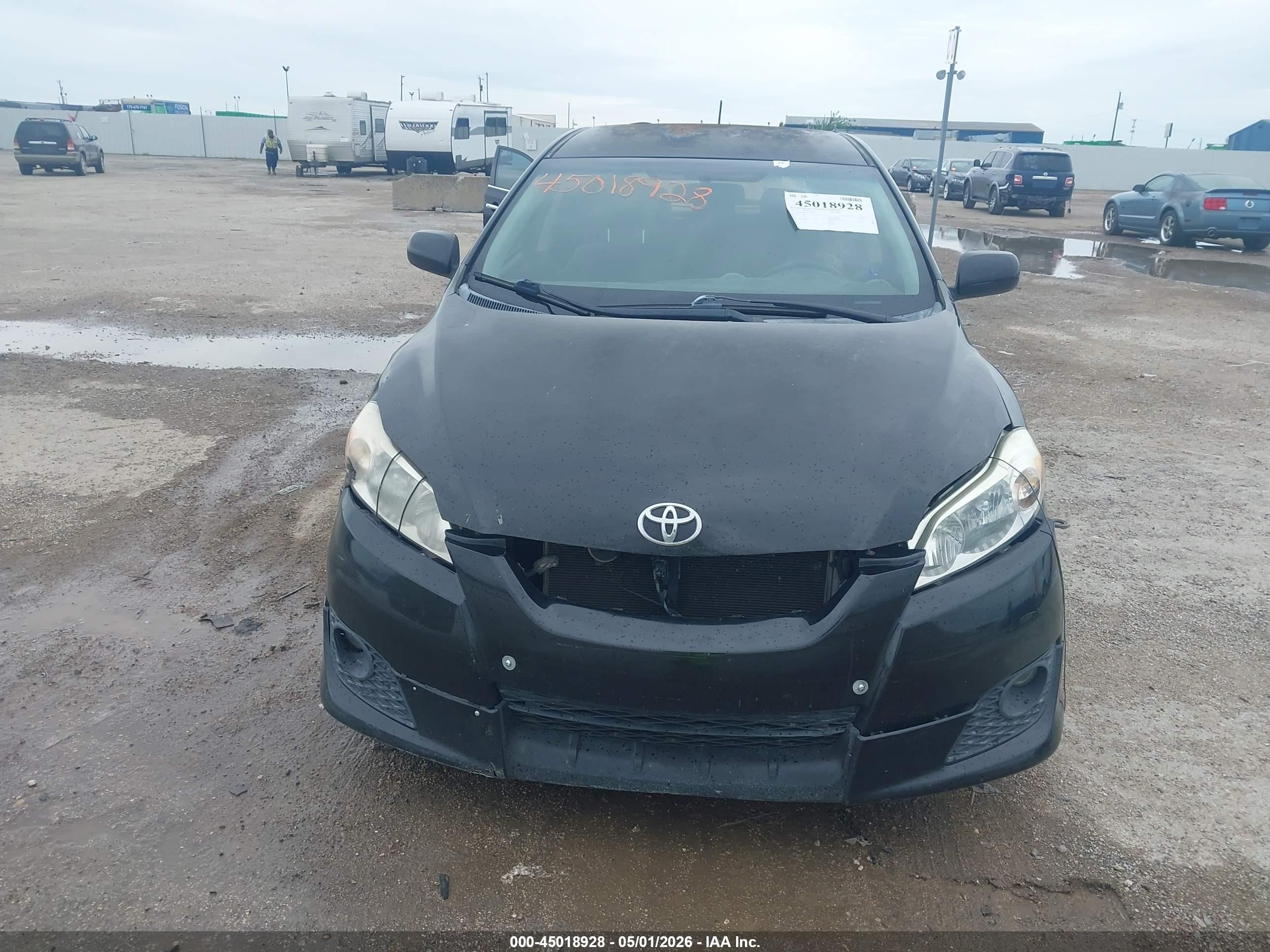 2010 Toyota Matrix S Black vin: 2T1KE4EE0AC037899