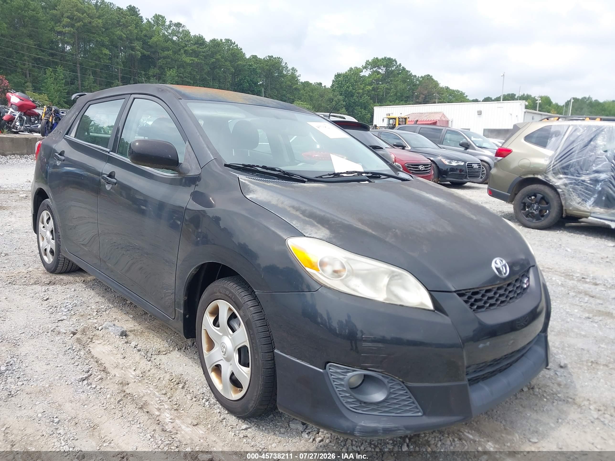 2010 Toyota Matrix S Black vin: 2T1KE4EE1AC035224