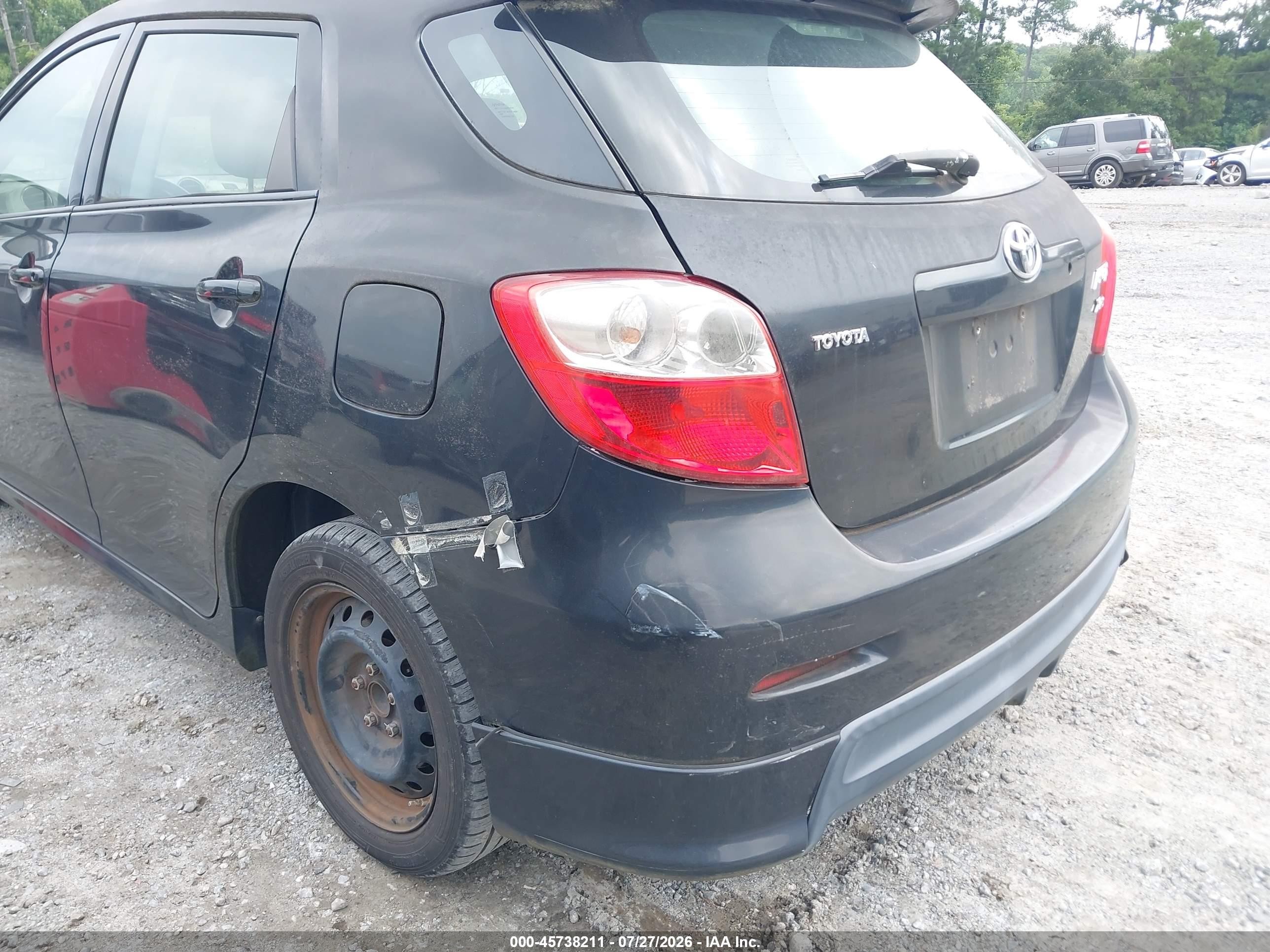 2010 Toyota Matrix S Black vin: 2T1KE4EE1AC035224