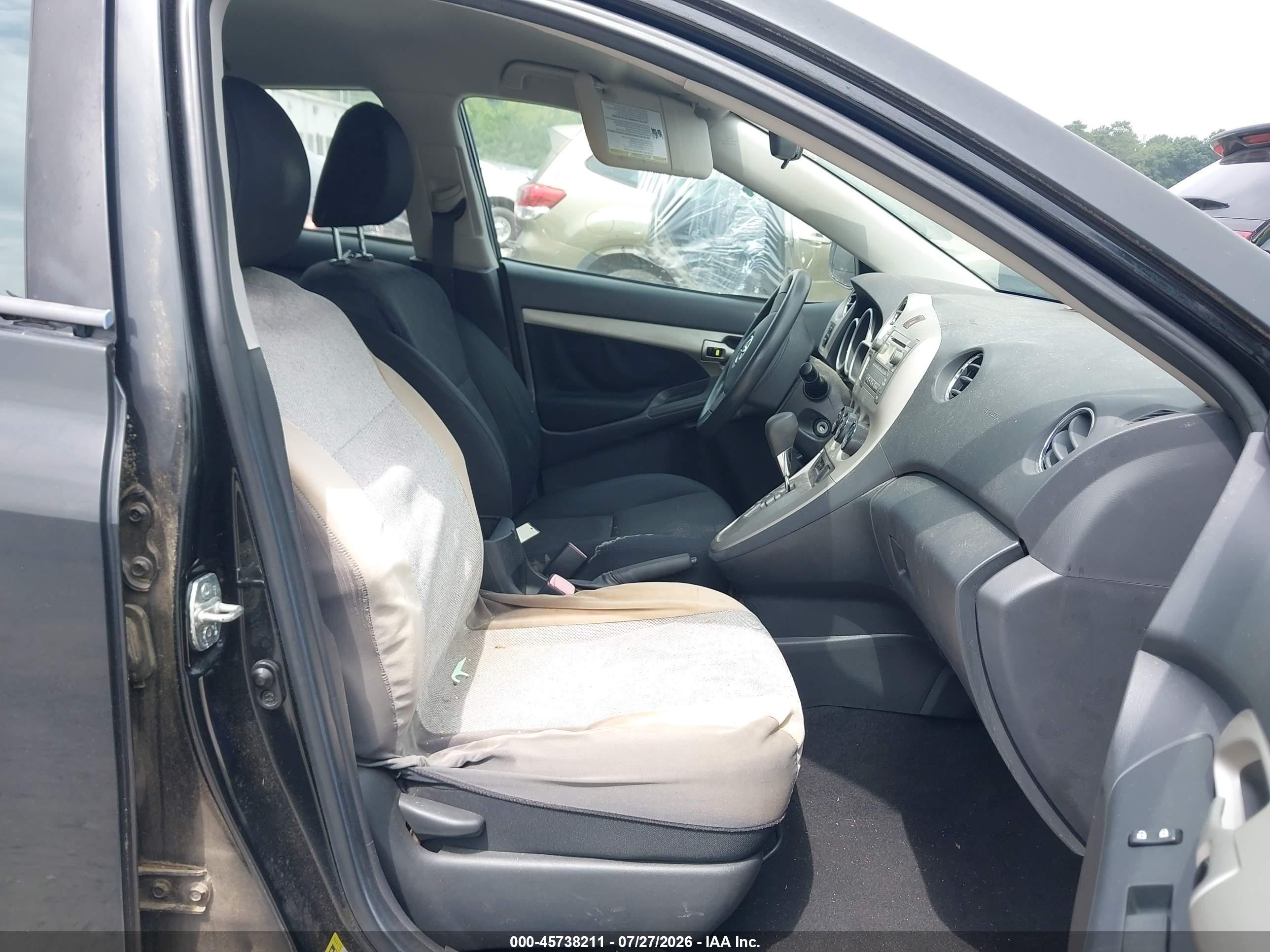 2010 Toyota Matrix S Black vin: 2T1KE4EE1AC035224