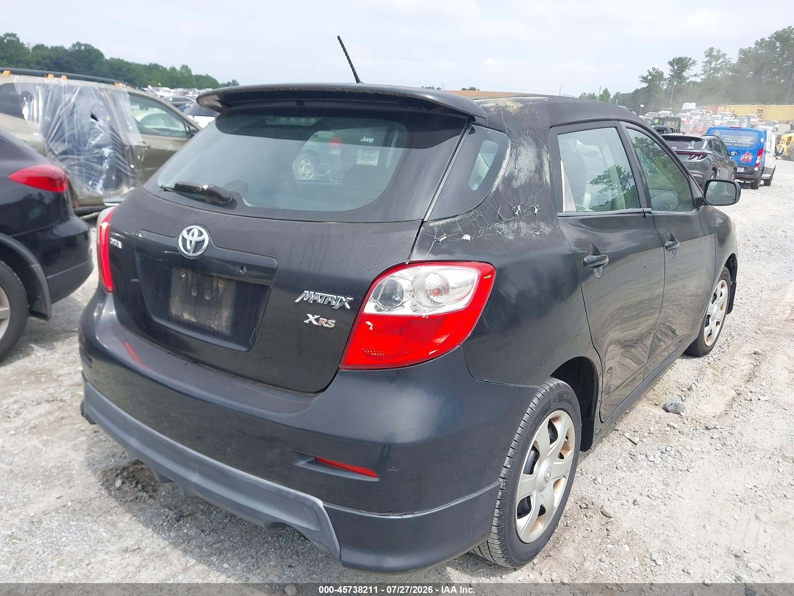 2010 Toyota Matrix S Black vin: 2T1KE4EE1AC035224