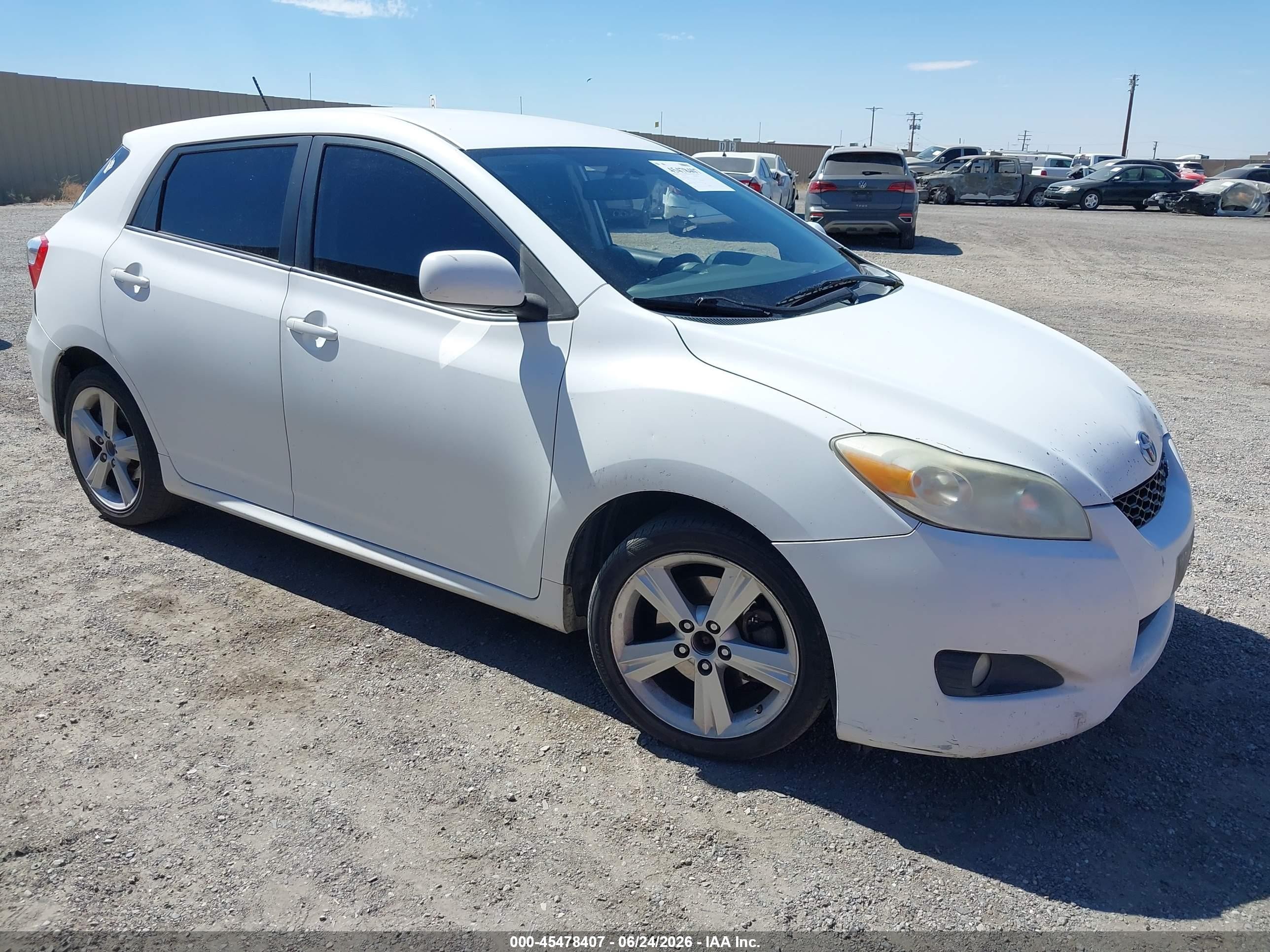 2010 Toyota Matrix S White vin: 2T1KE4EE1AC038351