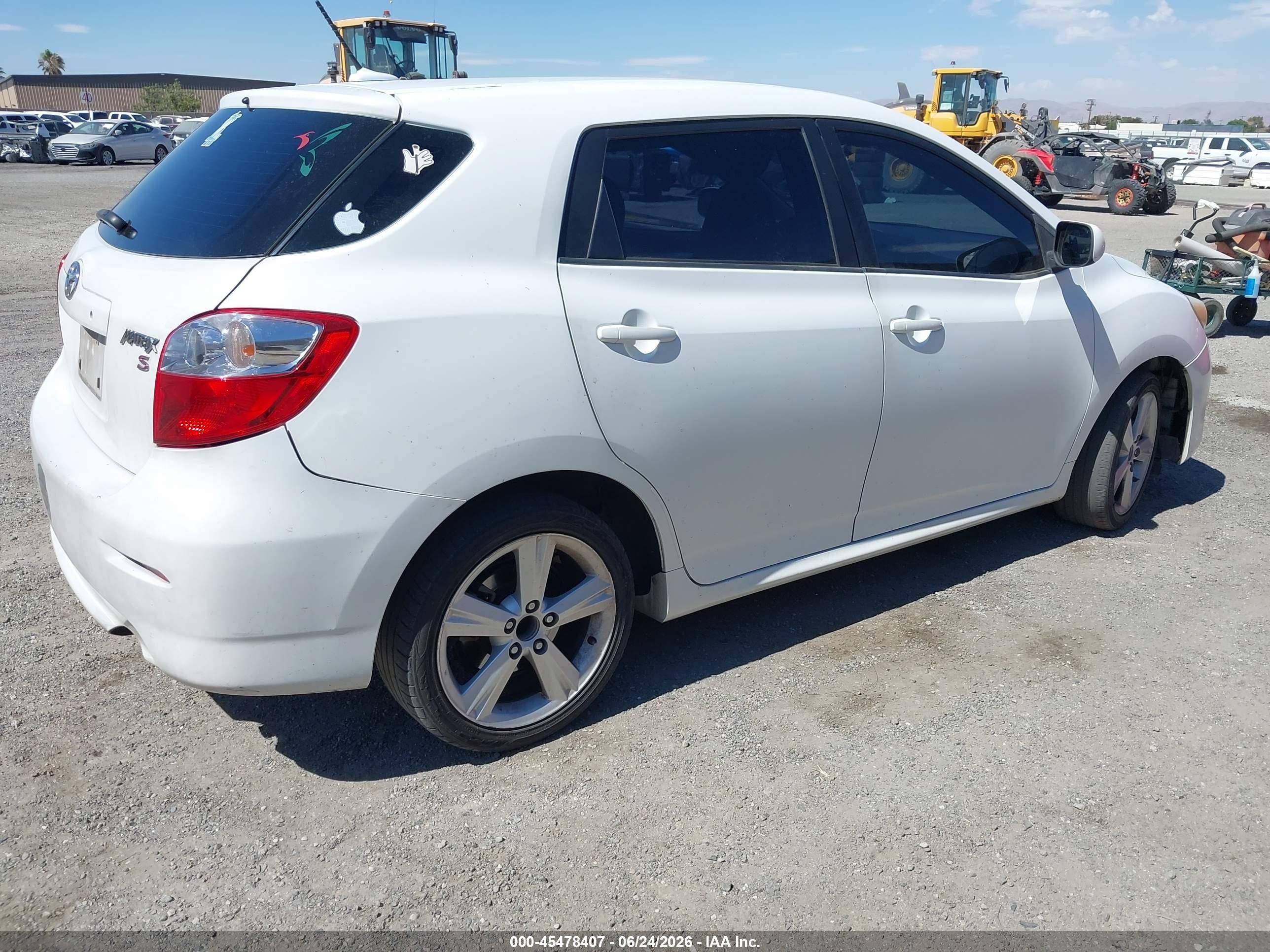 2010 Toyota Matrix S White vin: 2T1KE4EE1AC038351