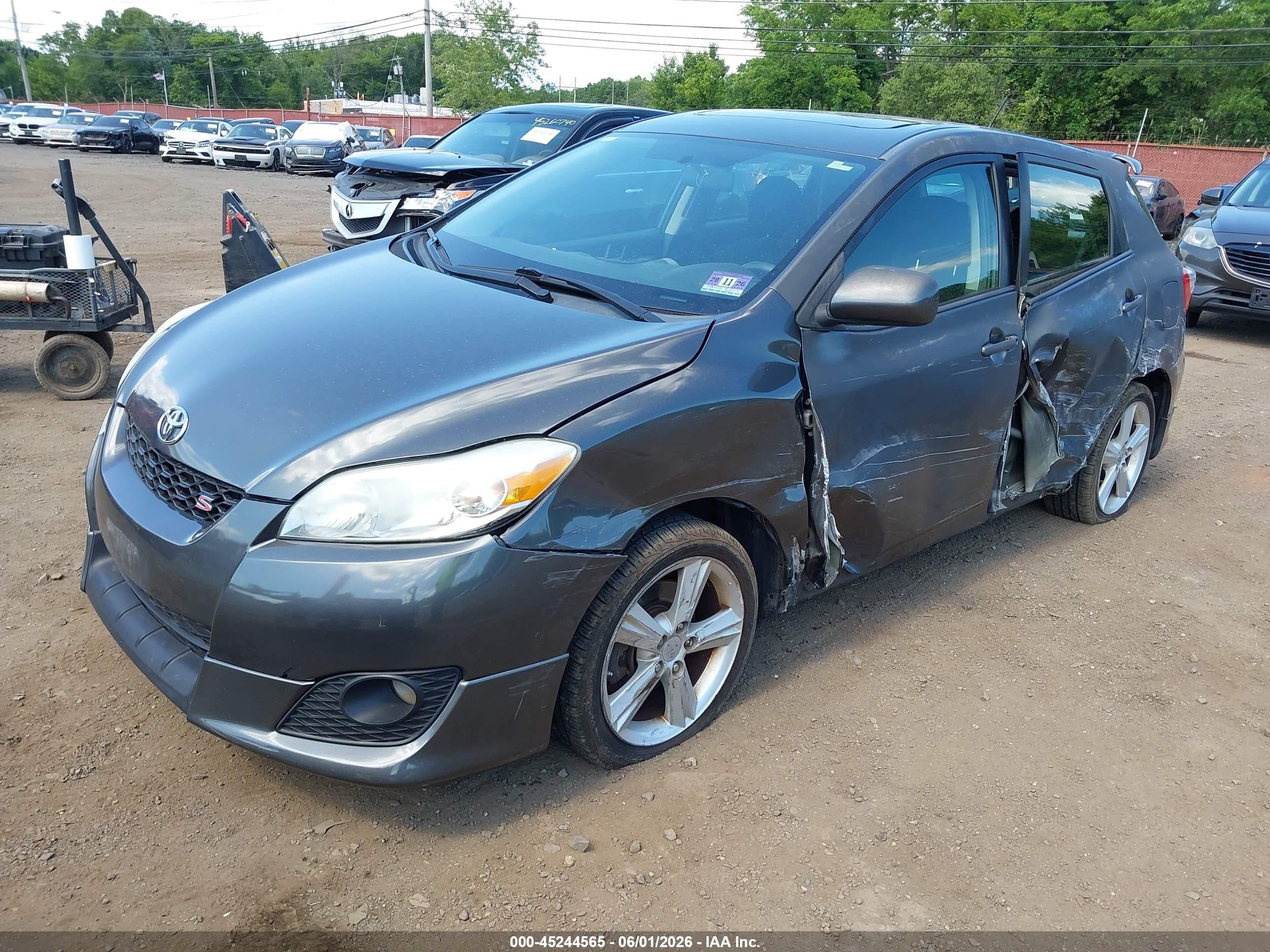 2010 Toyota Matrix S Gray vin: 2T1KE4EE3AC037606