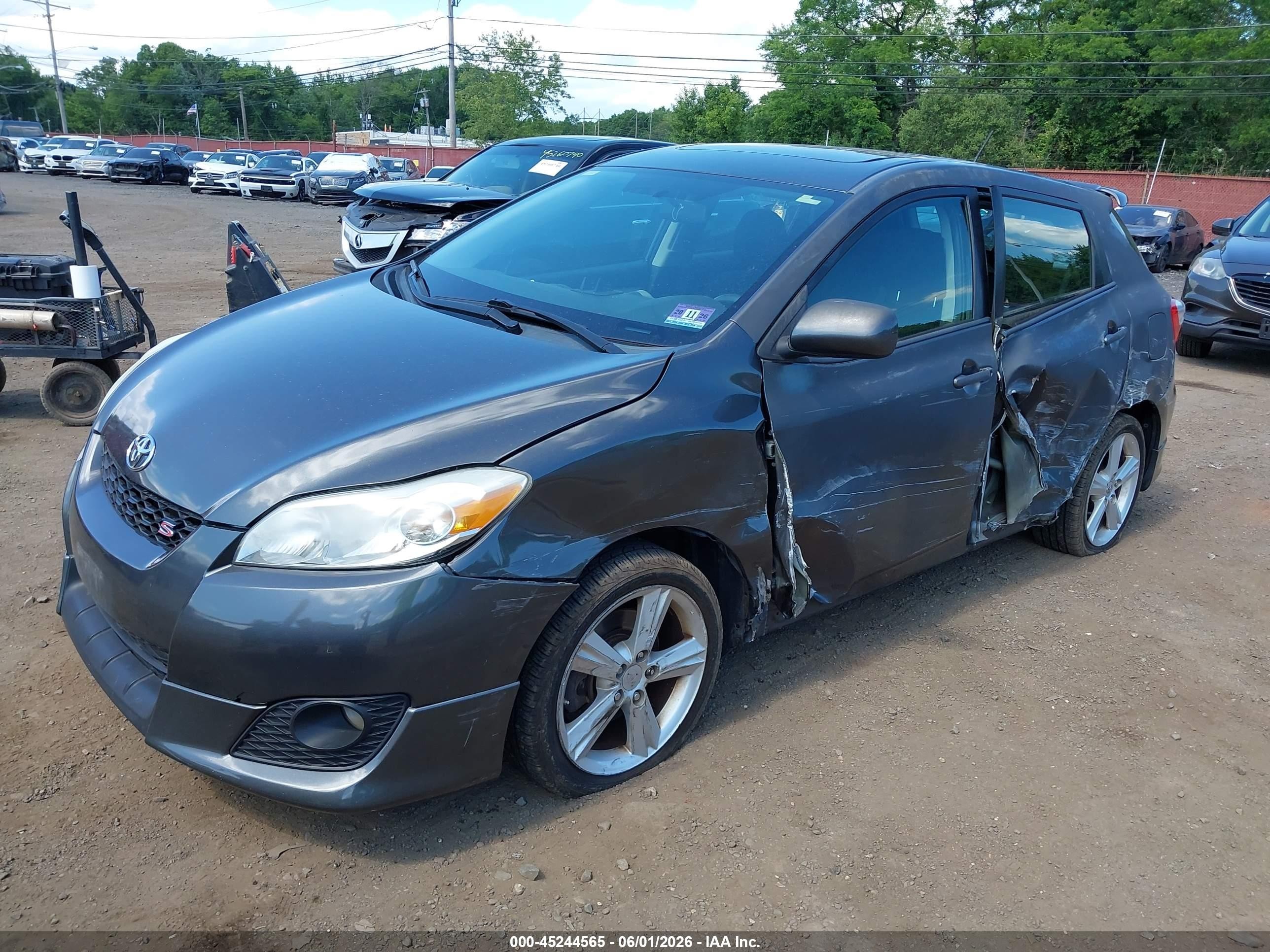2010 Toyota Matrix S Gray vin: 2T1KE4EE3AC037606