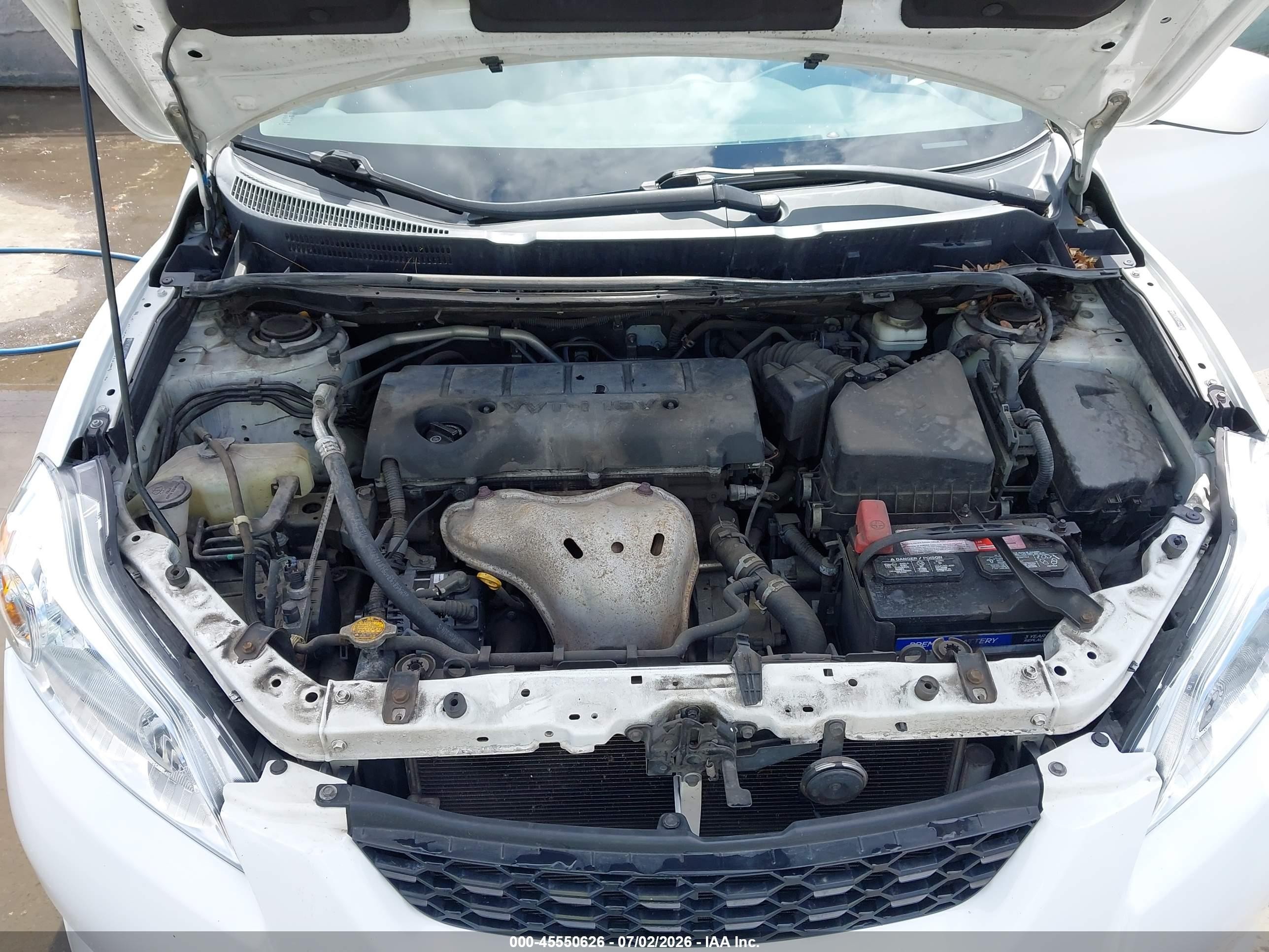 2010 Toyota Matrix S White vin: 2T1KE4EE4AC038778