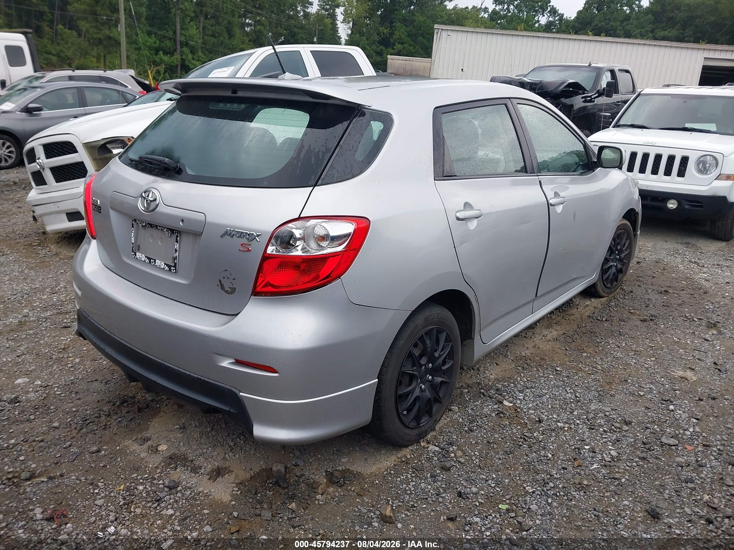 2010 Toyota Matrix S Silver vin: 2T1KE4EE6AC037146