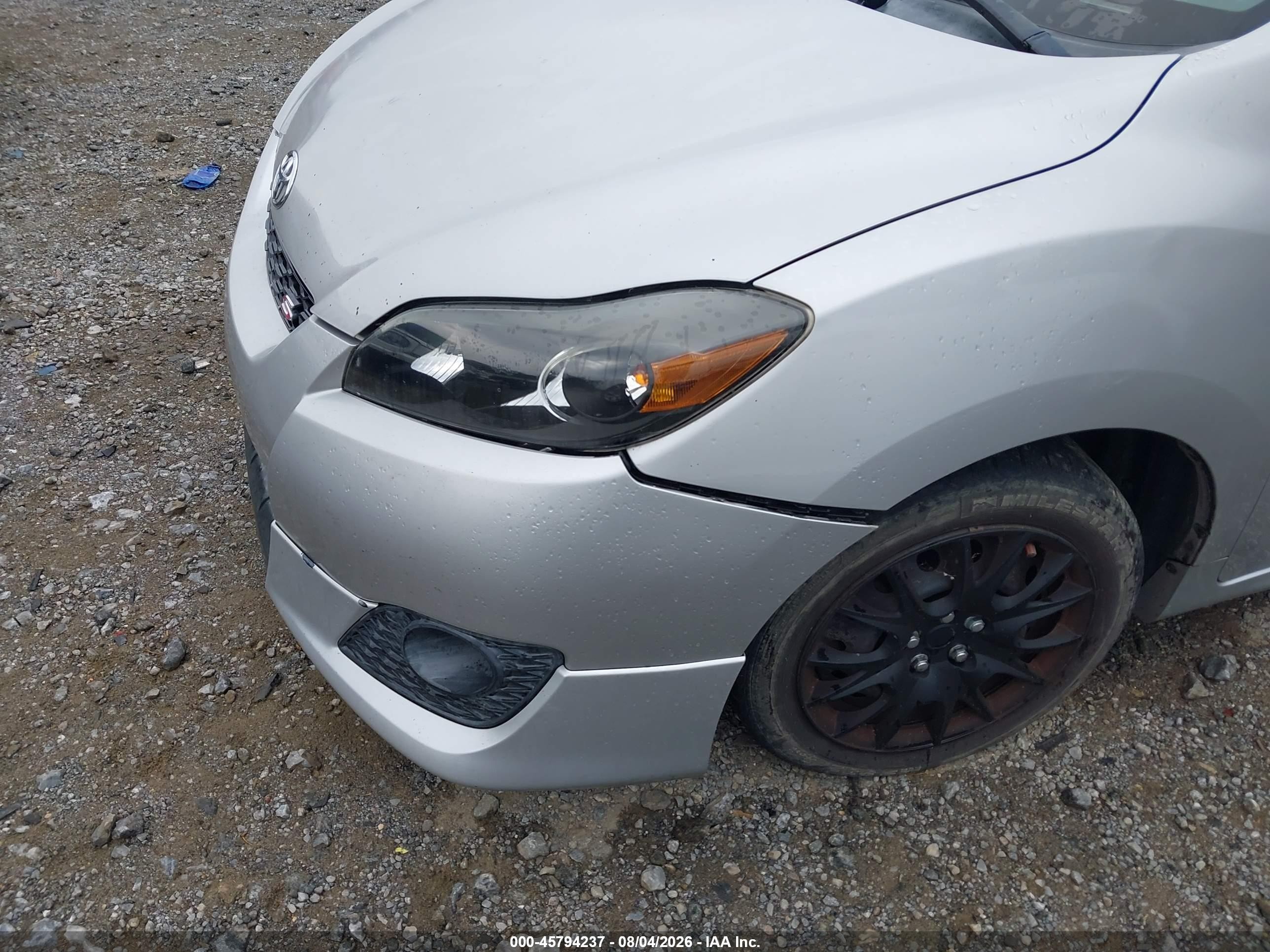 2010 Toyota Matrix S Silver vin: 2T1KE4EE6AC037146