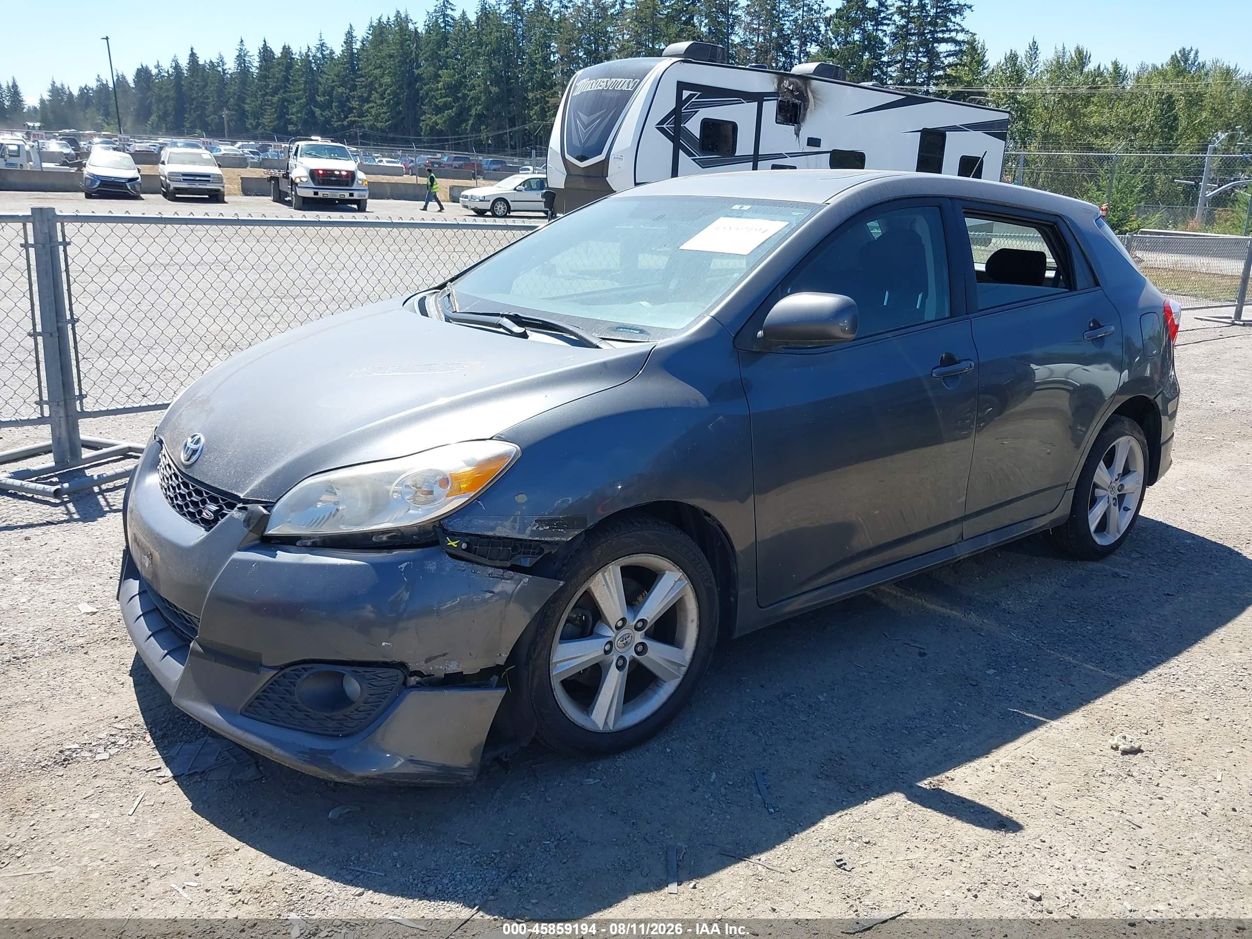 2010 Toyota Matrix S Gray vin: 2T1KE4EE7AC038337