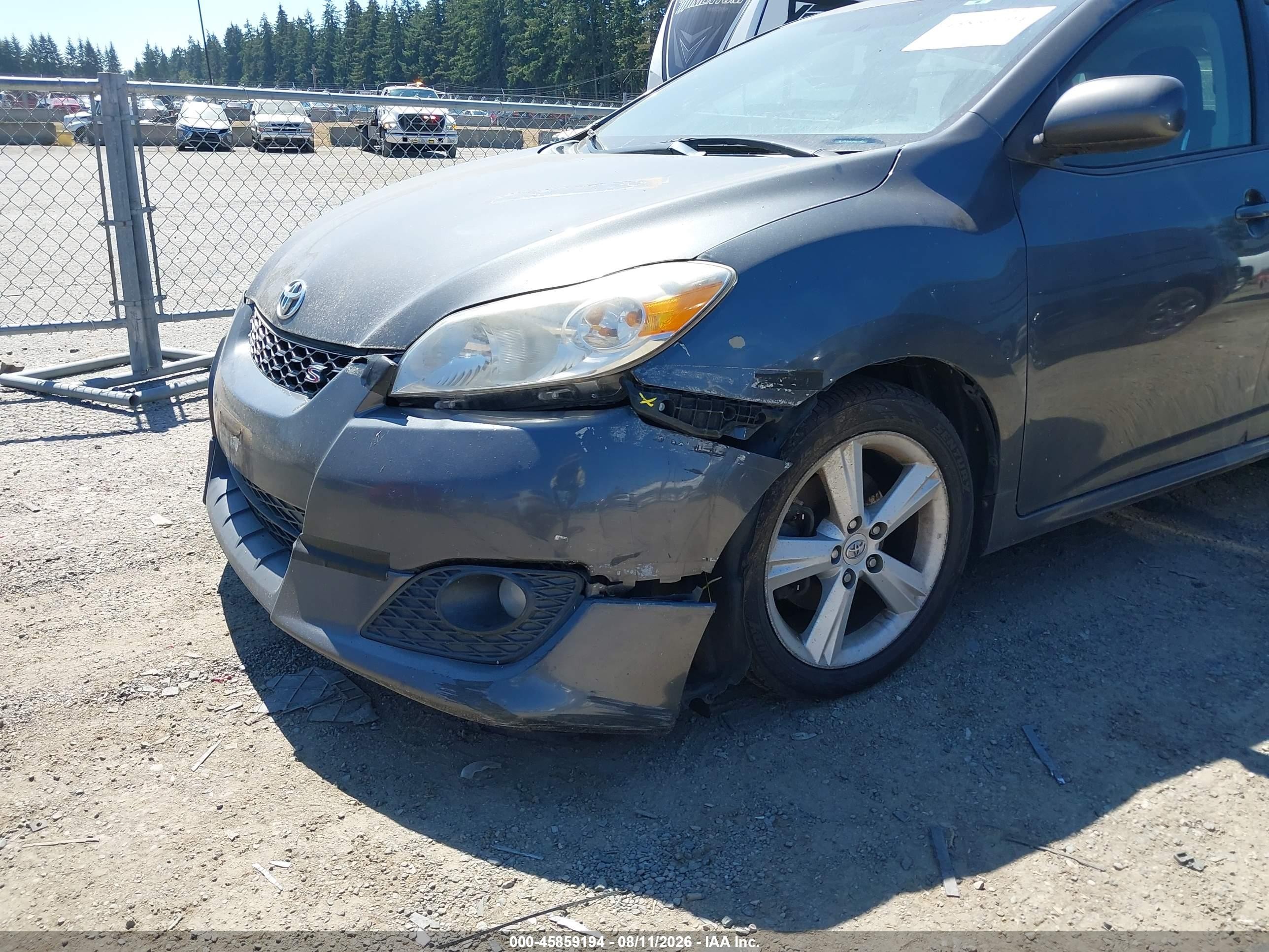 2010 Toyota Matrix S Gray vin: 2T1KE4EE7AC038337