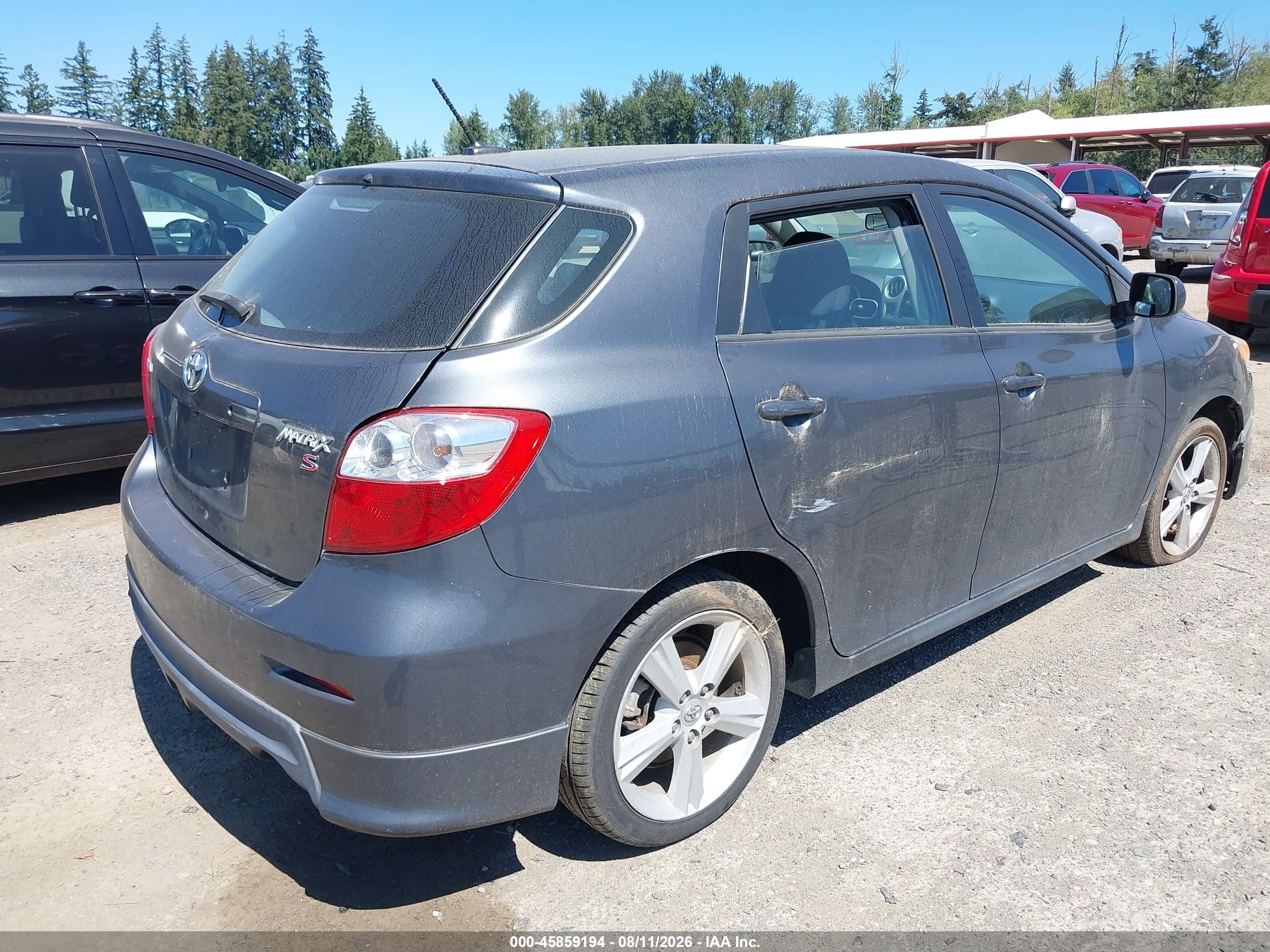 2010 Toyota Matrix S Gray vin: 2T1KE4EE7AC038337
