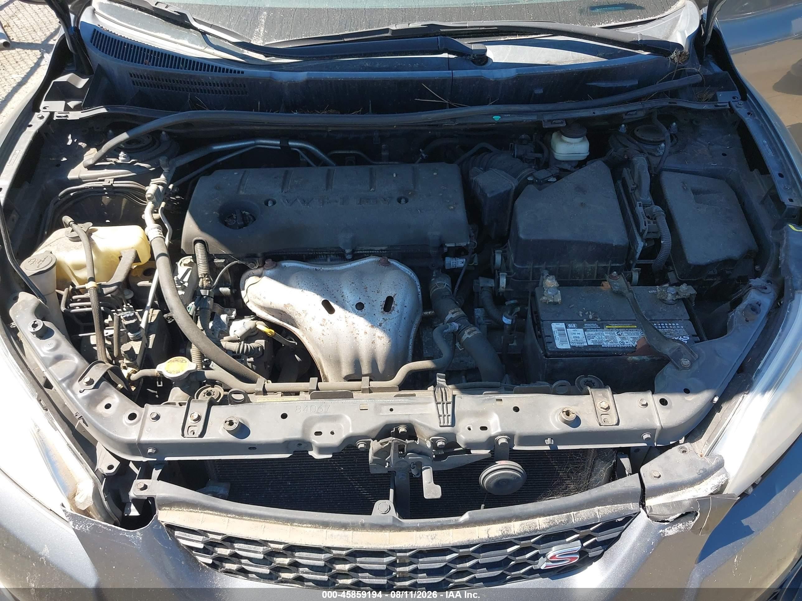 2010 Toyota Matrix S Gray vin: 2T1KE4EE7AC038337