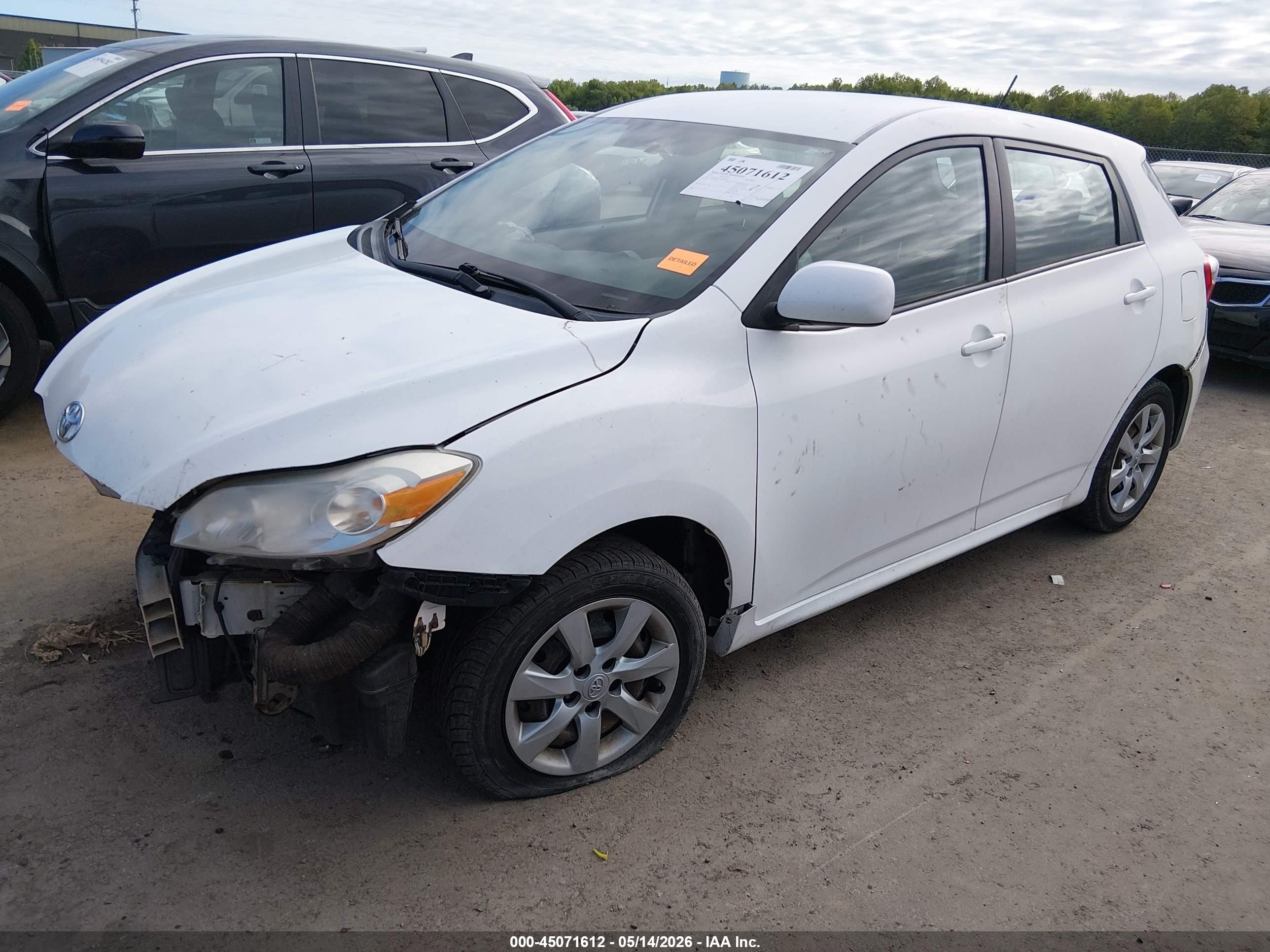 2012 Toyota Matrix S White vin: 2T1KE4EE7CC048899
