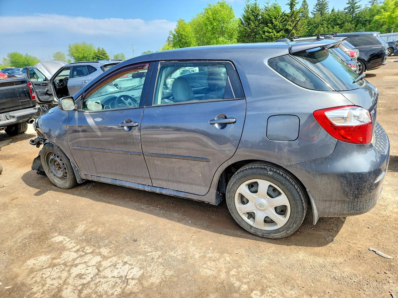 2010 Toyota Corolla Matrix S Gray vin: 2T1KE4EE8AC035690