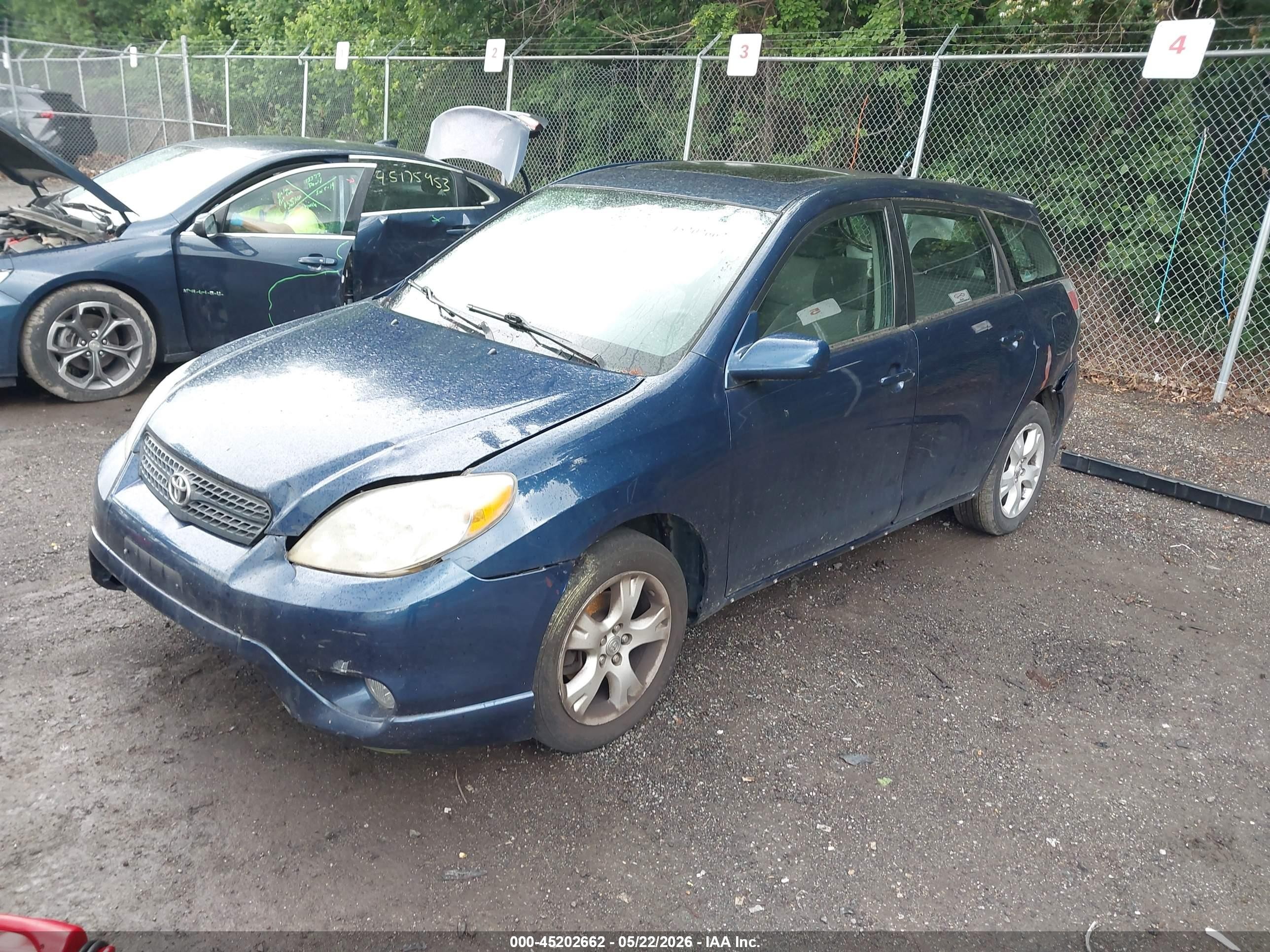 2007 Toyota Matrix Xr Blue vin: 2T1KR30E17C654095