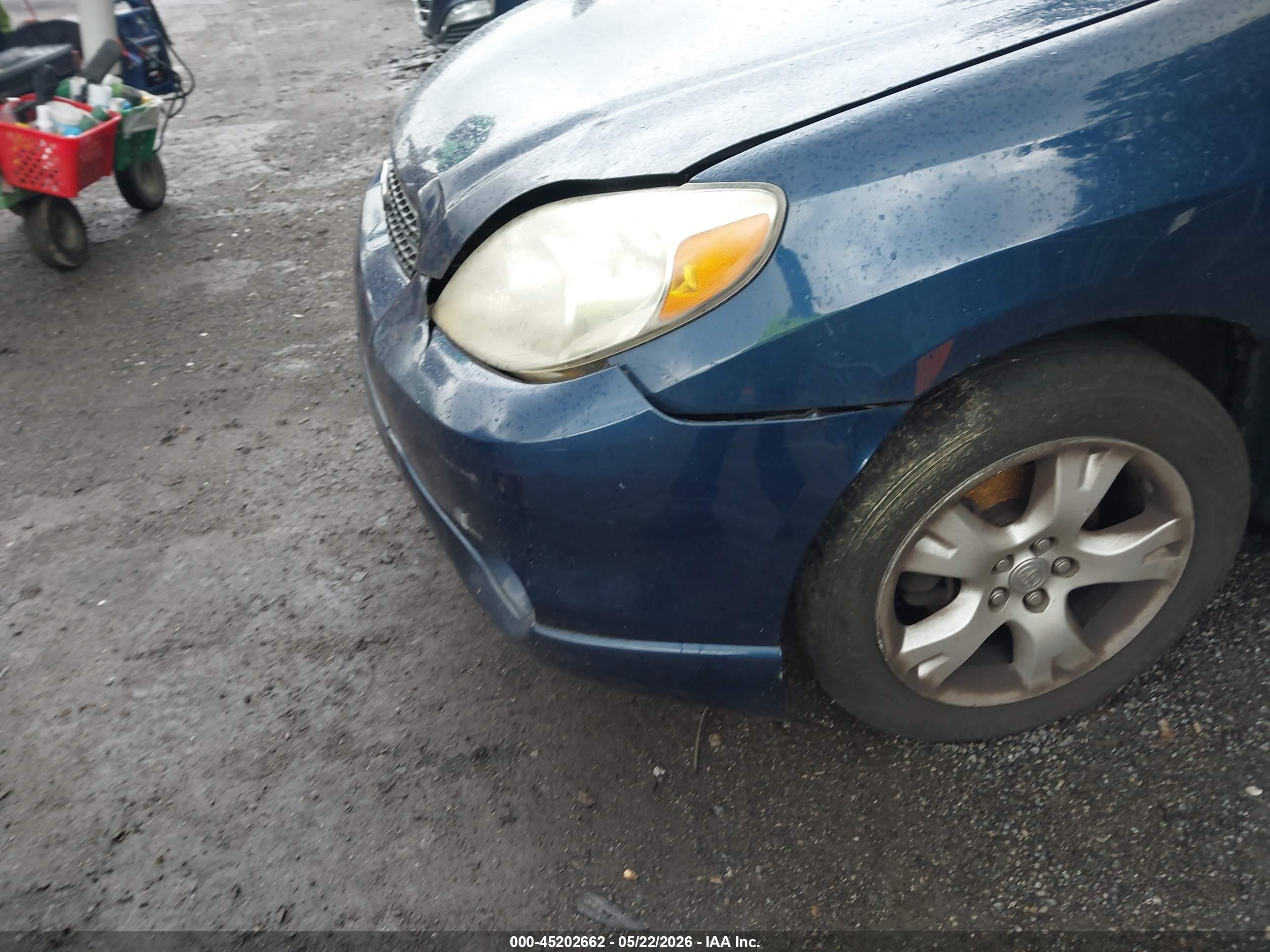 2007 Toyota Matrix Xr Blue vin: 2T1KR30E17C654095