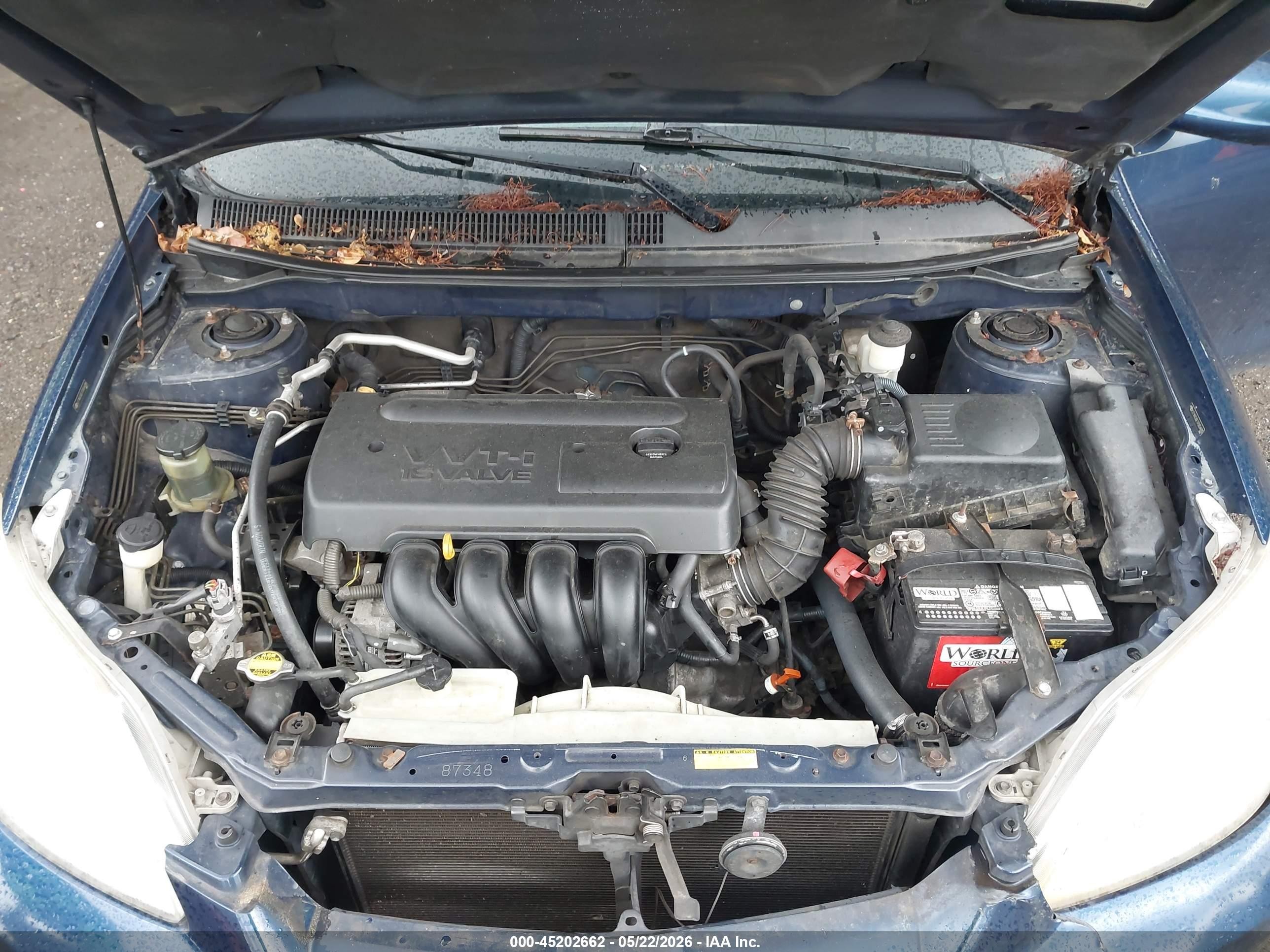 2007 Toyota Matrix Xr Blue vin: 2T1KR30E17C654095