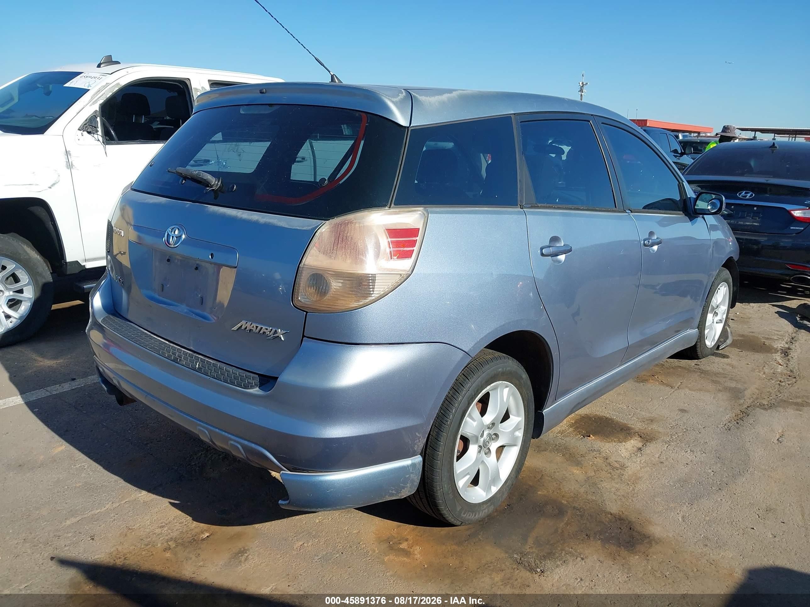 2007 Toyota Matrix Xr Blue vin: 2T1KR30E27C624555